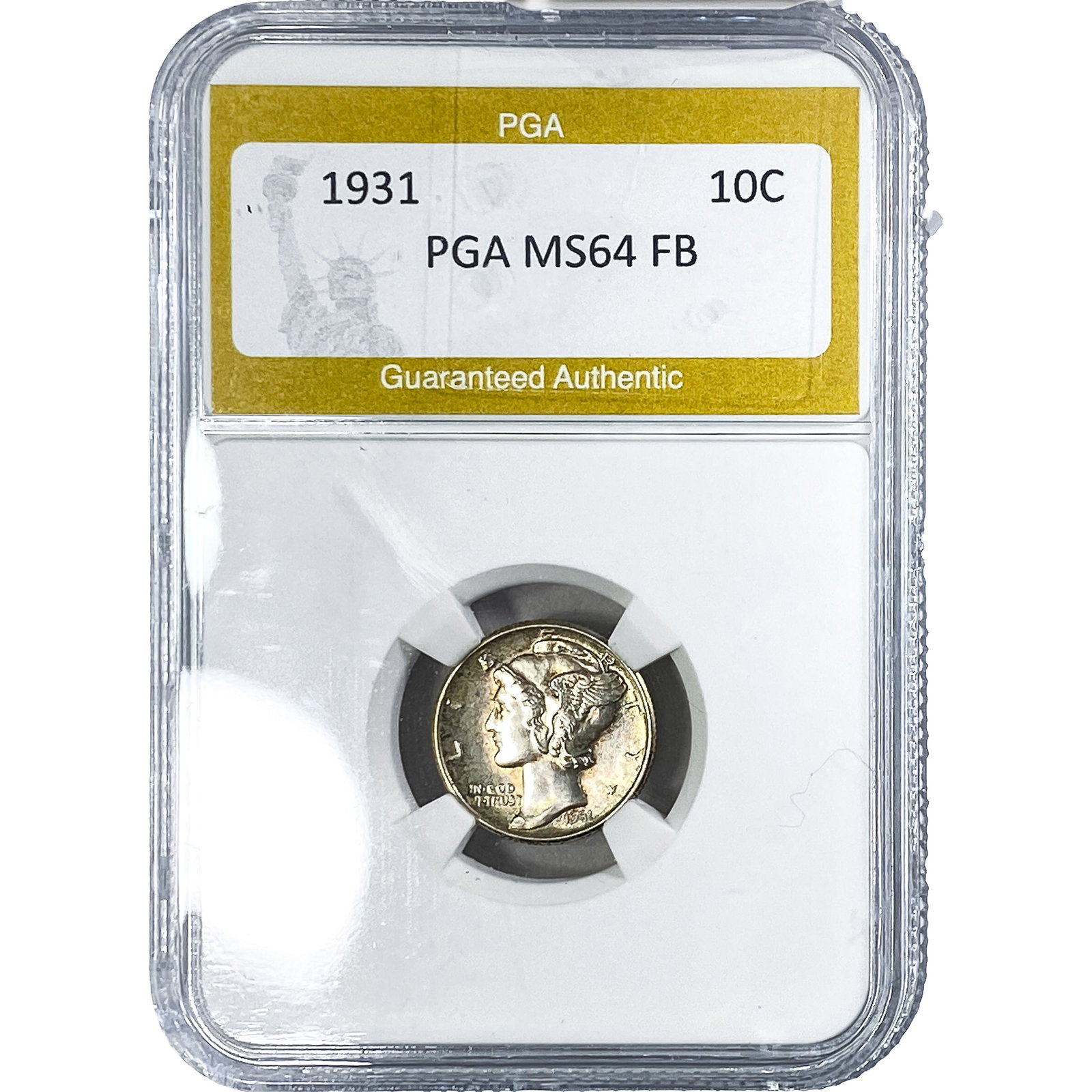 1931 Mercury Silver Dime PGA MS64 FB (1 of 2)