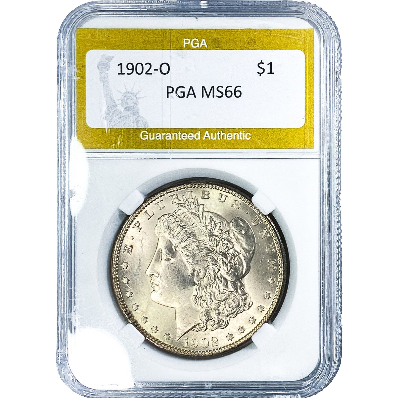 1902-O Morgan Silver Dollar PGA MS66: 1902-O Morgan Silver Dollar PGA MS66