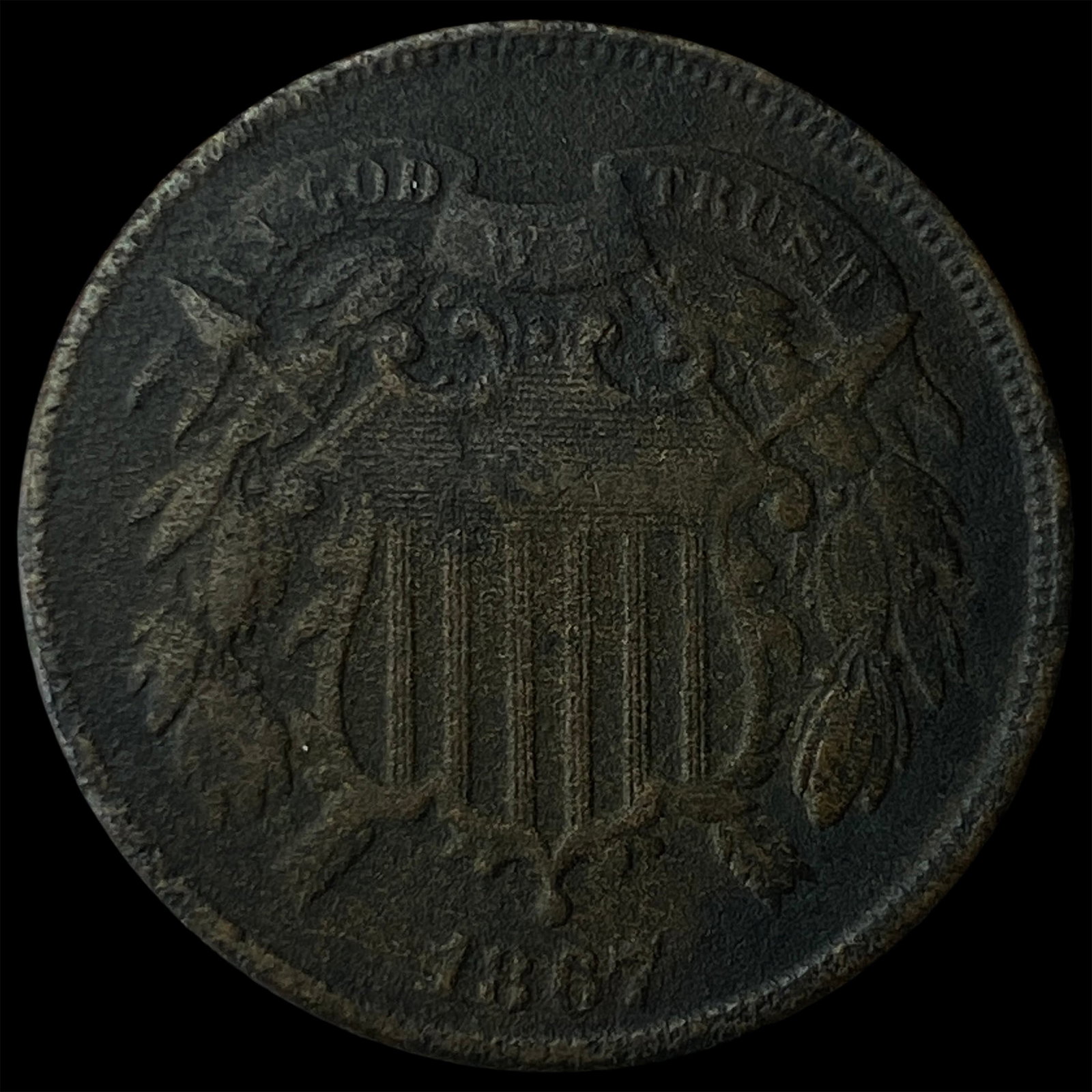 1867 Two-Cent Piece LIGHTLY CIRCULATED: 1867 Two-Cent Piece LIGHTLY CIRCULATED