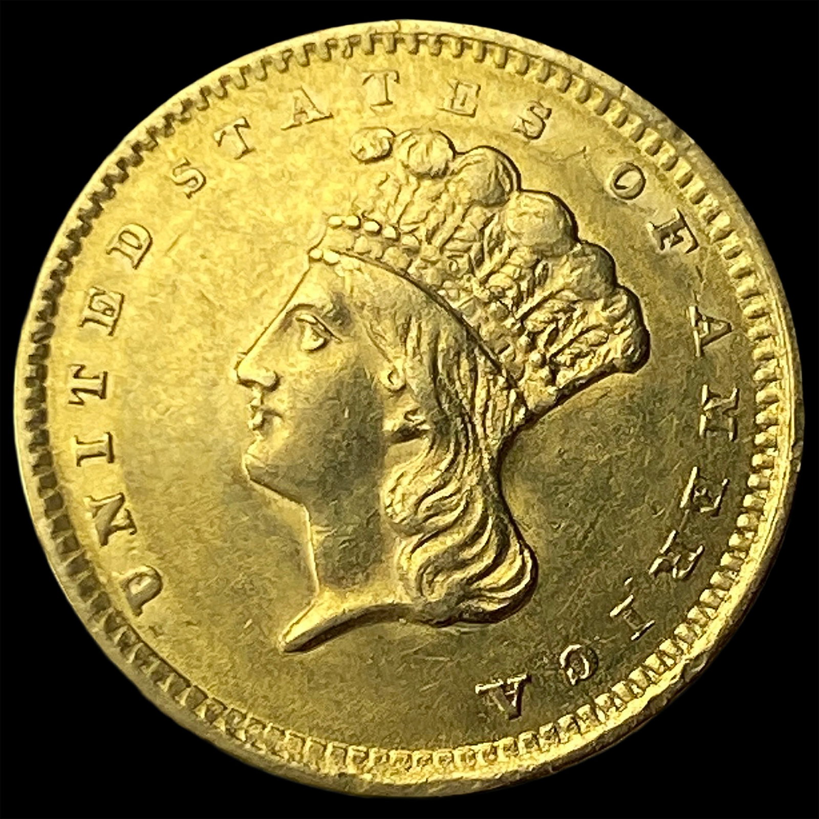 1856 Gold $1 Indian Head Type 3 UNCIRCULATED: 1856 Gold $1 Indian Head Type 3 UNCIRCULATED