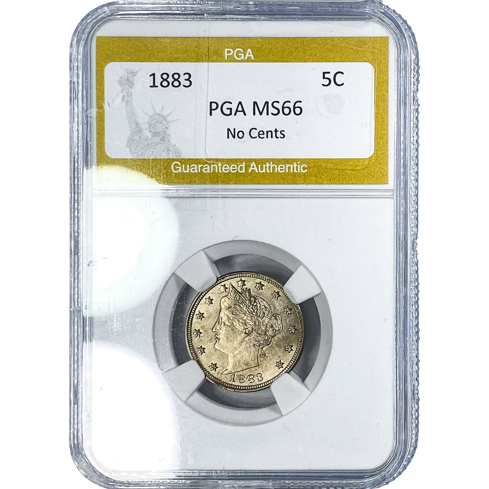 1883 Liberty Victory Nickel PGA MS66 No Cents: 1883 Liberty Victory Nickel PGA MS66 No Cents