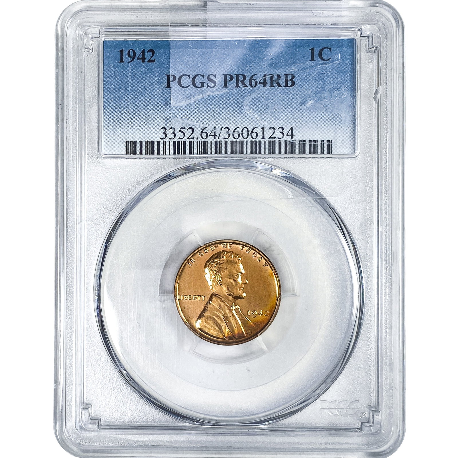 1942 Wheat Cent PCGS PR64 RB (1 of 2)
