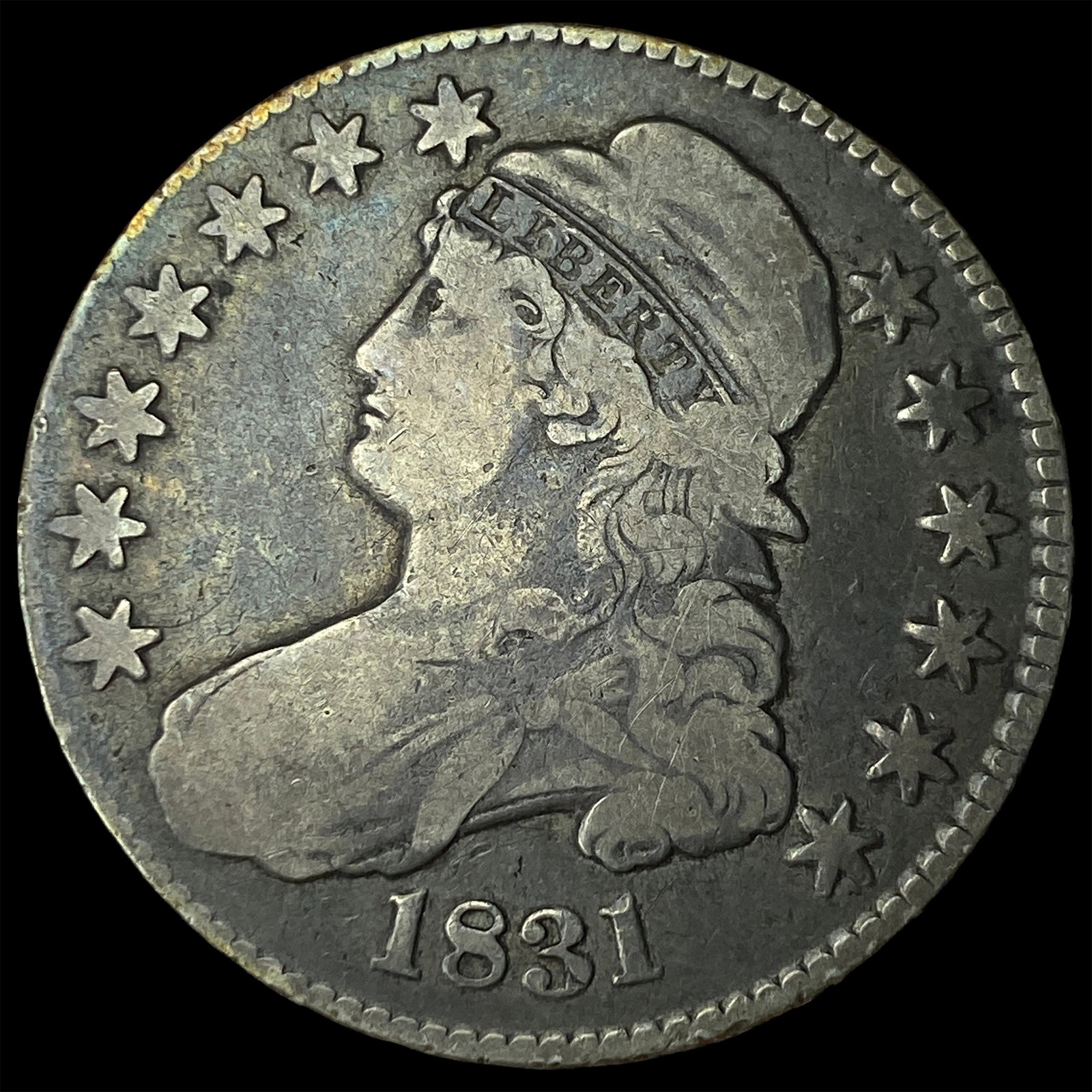 1831 Capped Bust Half Dollar LIGHTLY CIRCULATED: 1831 Capped Bust Half Dollar LIGHTLY CIRCULATED