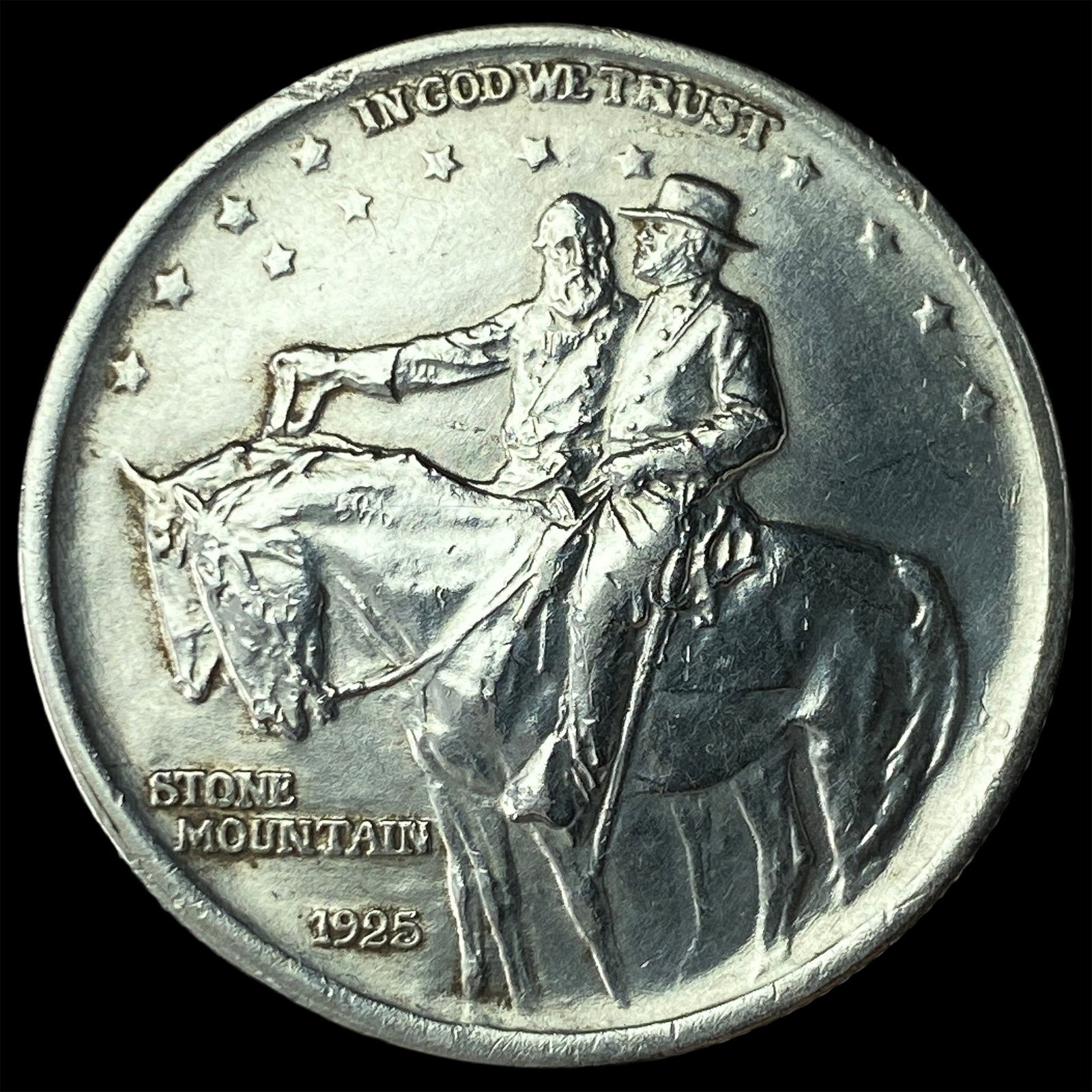 1925 Silver Stone Mountain Half Dollar GEM BU (1 of 2)