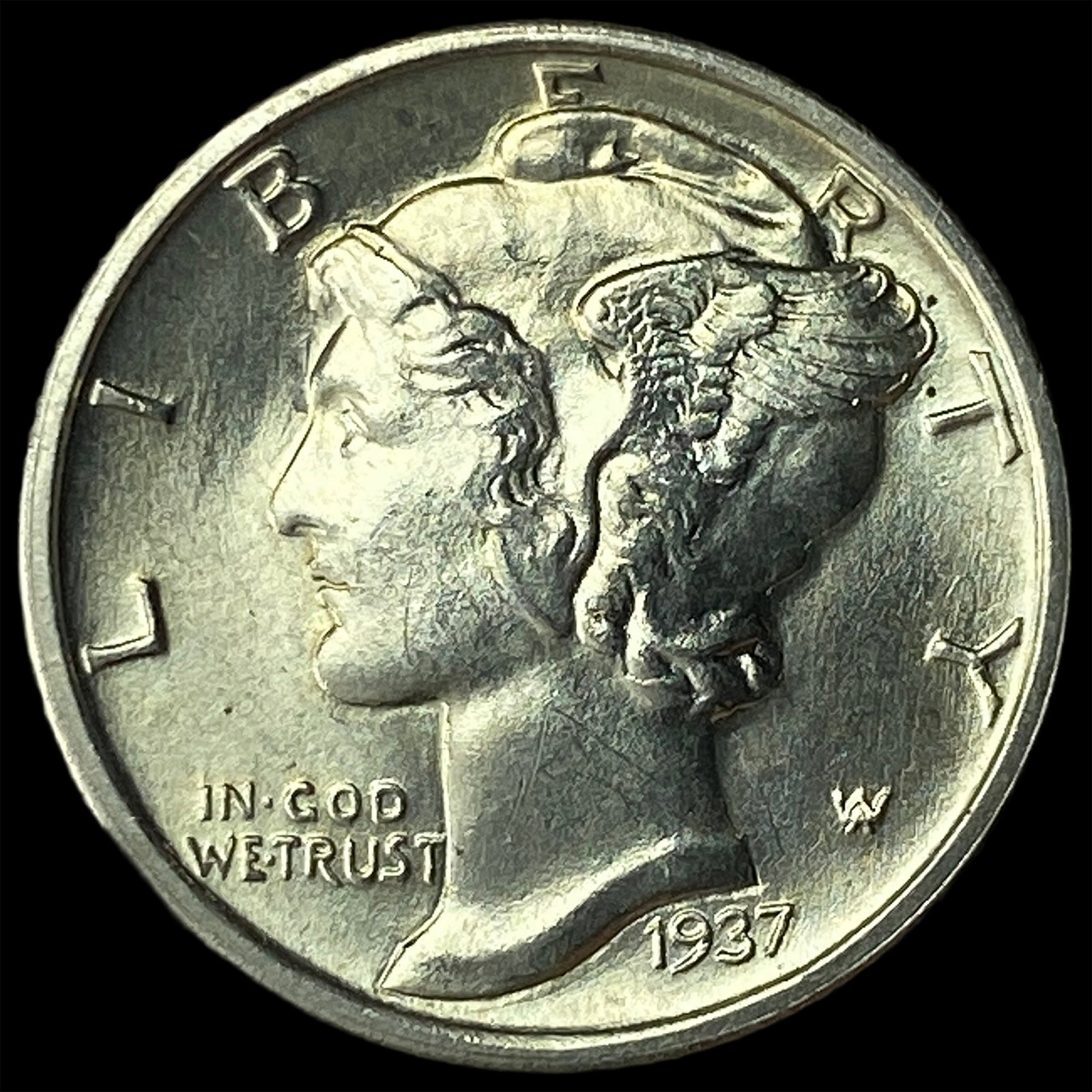 1937 Mercury Dime CHOICE BU (1 of 2)