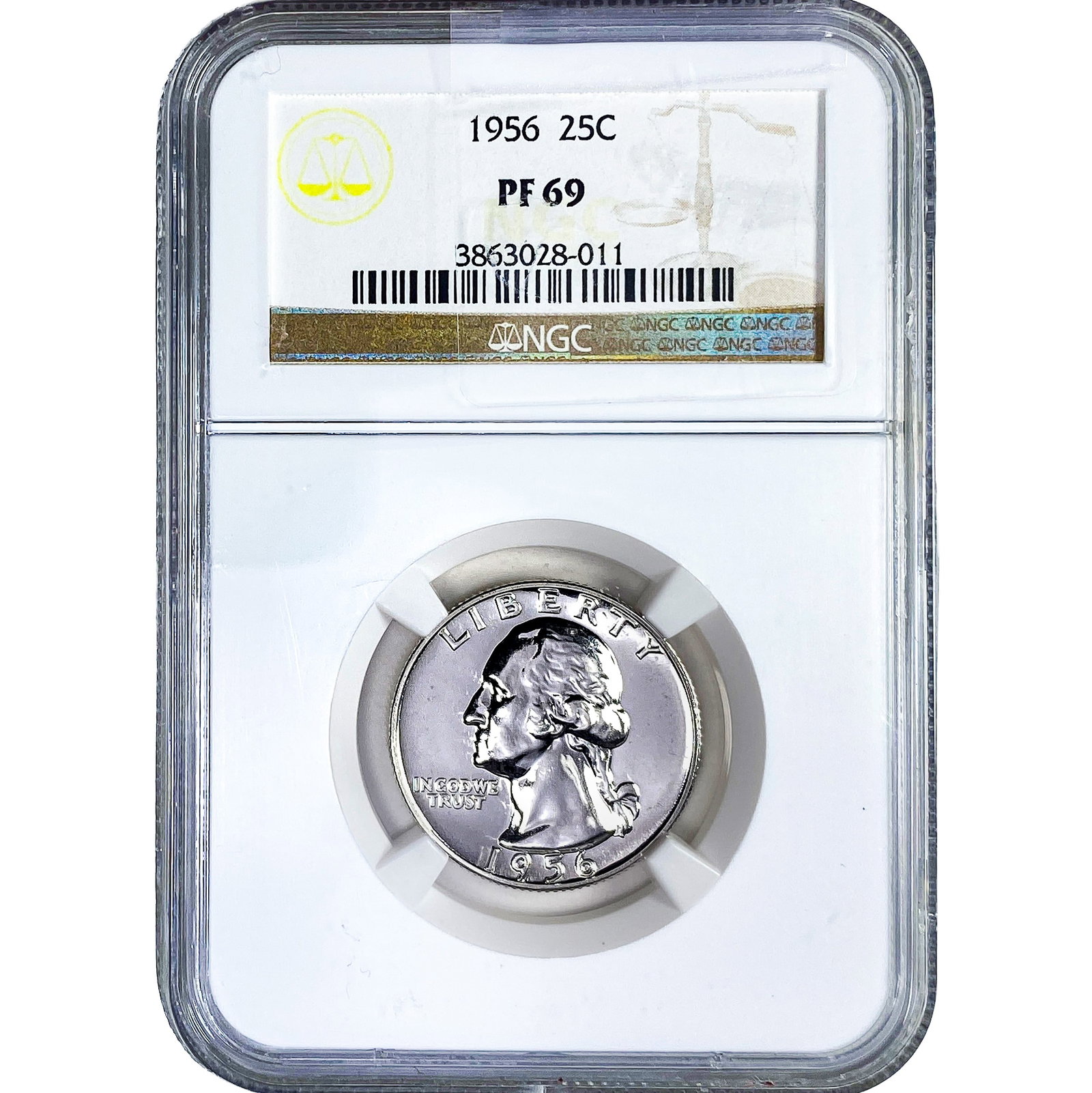 1956 Washington Silver Quarter NGC PF69: 1956 Washington Silver Quarter NGC PF69