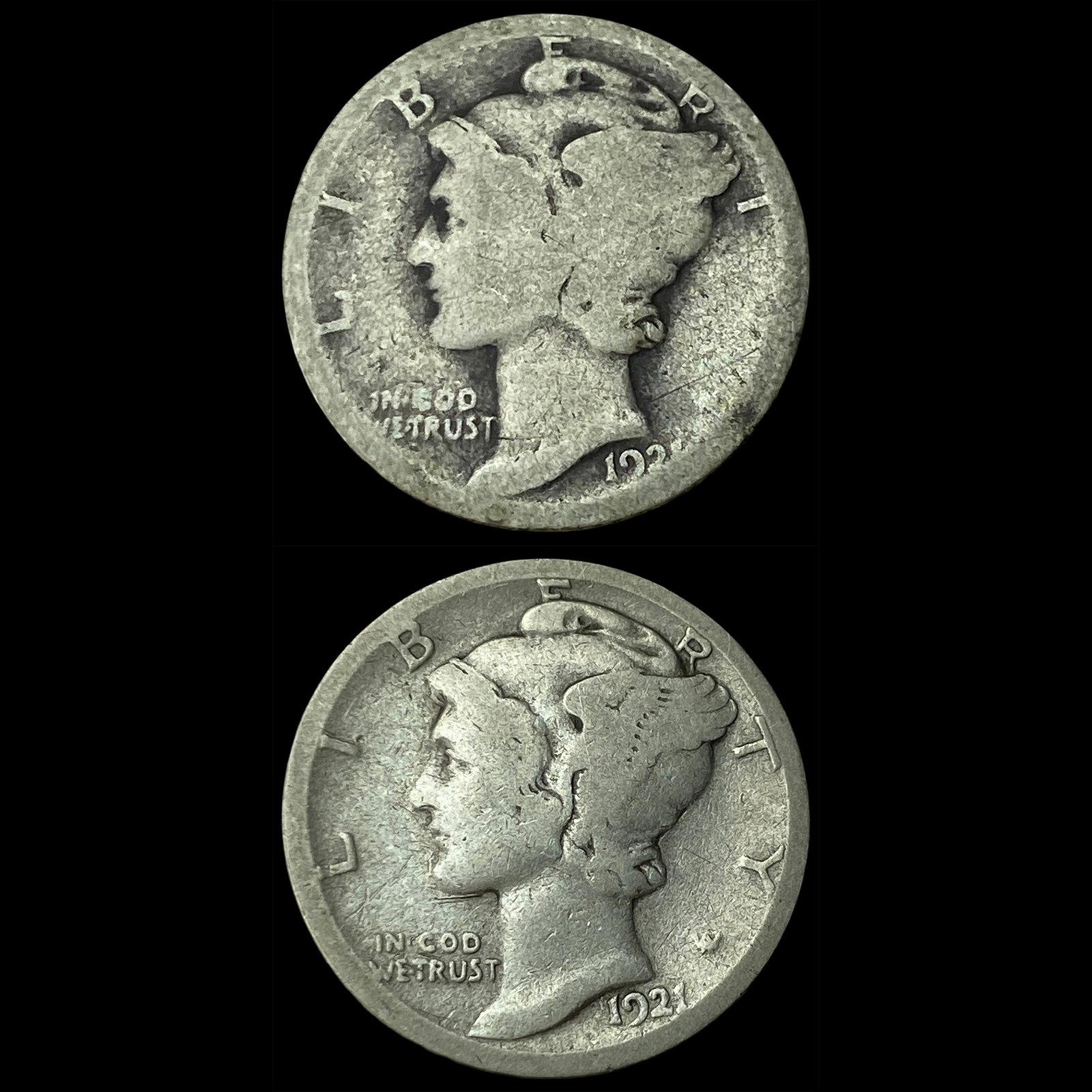 1921 Mercury Dime NICELY CIRCULATED: 1921 Mercury Dime NICELY CIRCULATED