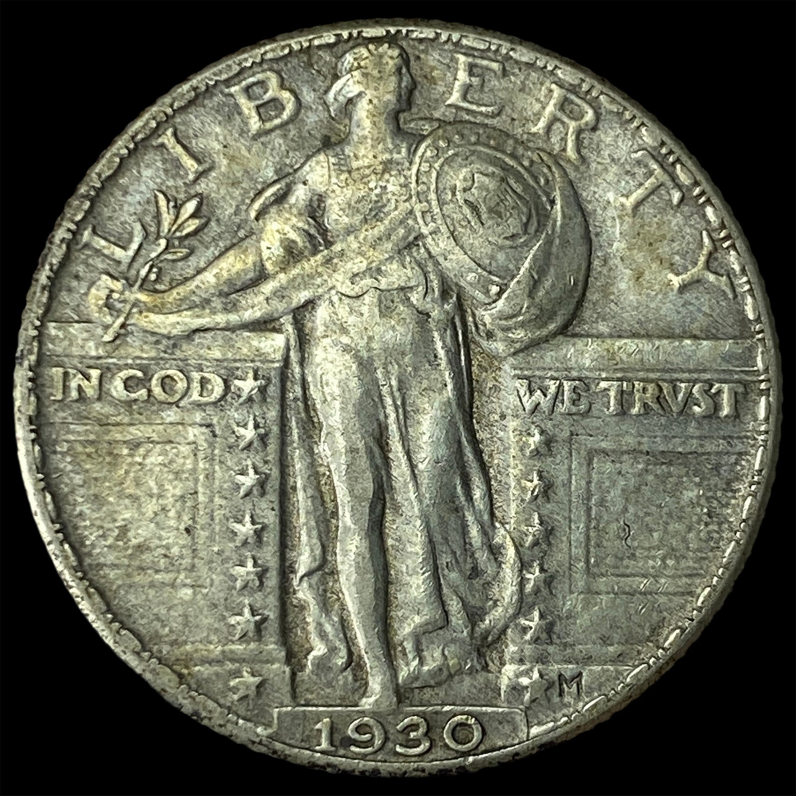 1930 Standing Liberty Quarter CLOSELY UNCIRCULATED: 1930 Standing Liberty Quarter CLOSELY UNCIRCULATED
