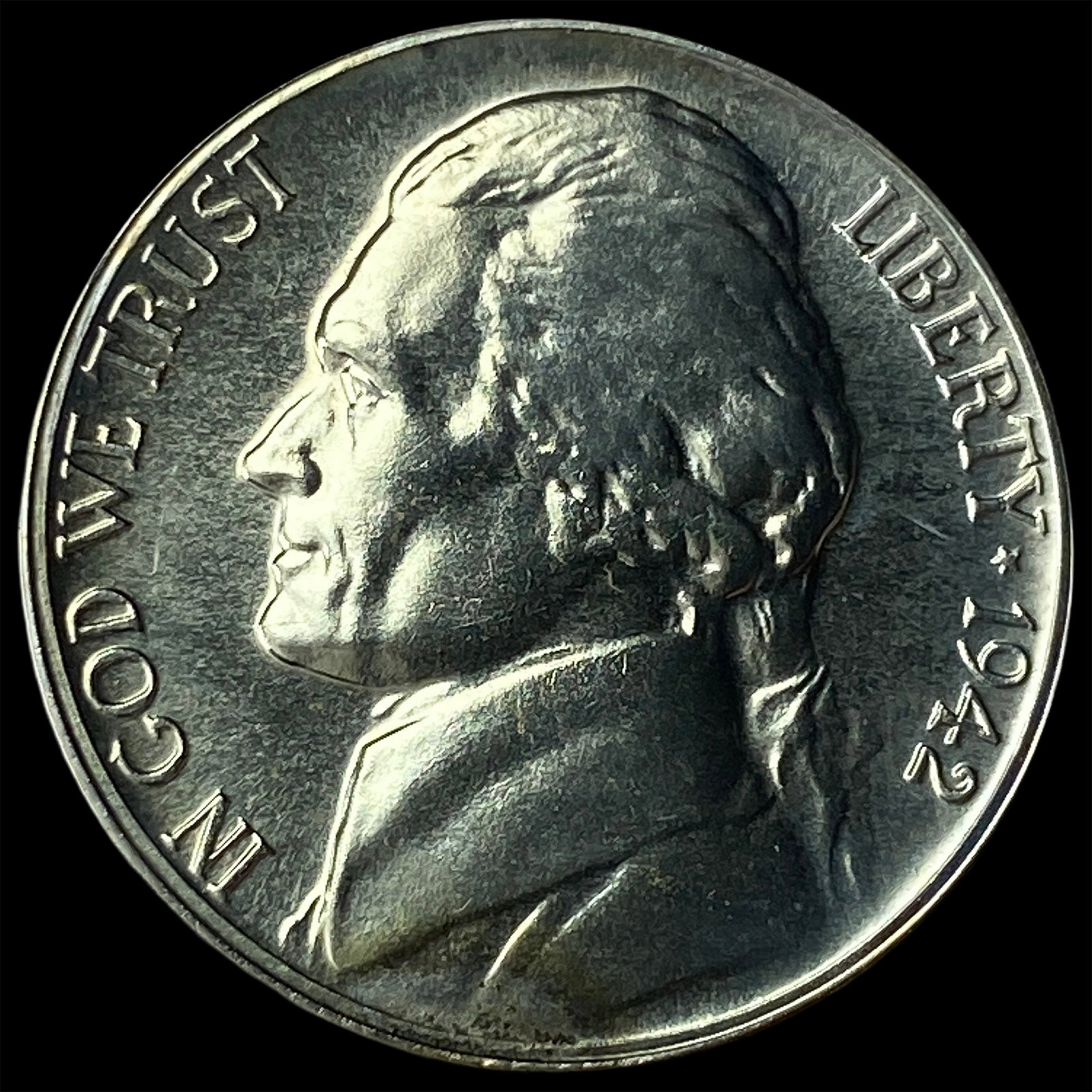 1942-P Silver Jefferson Nickel GEM PROOF (1 of 2)