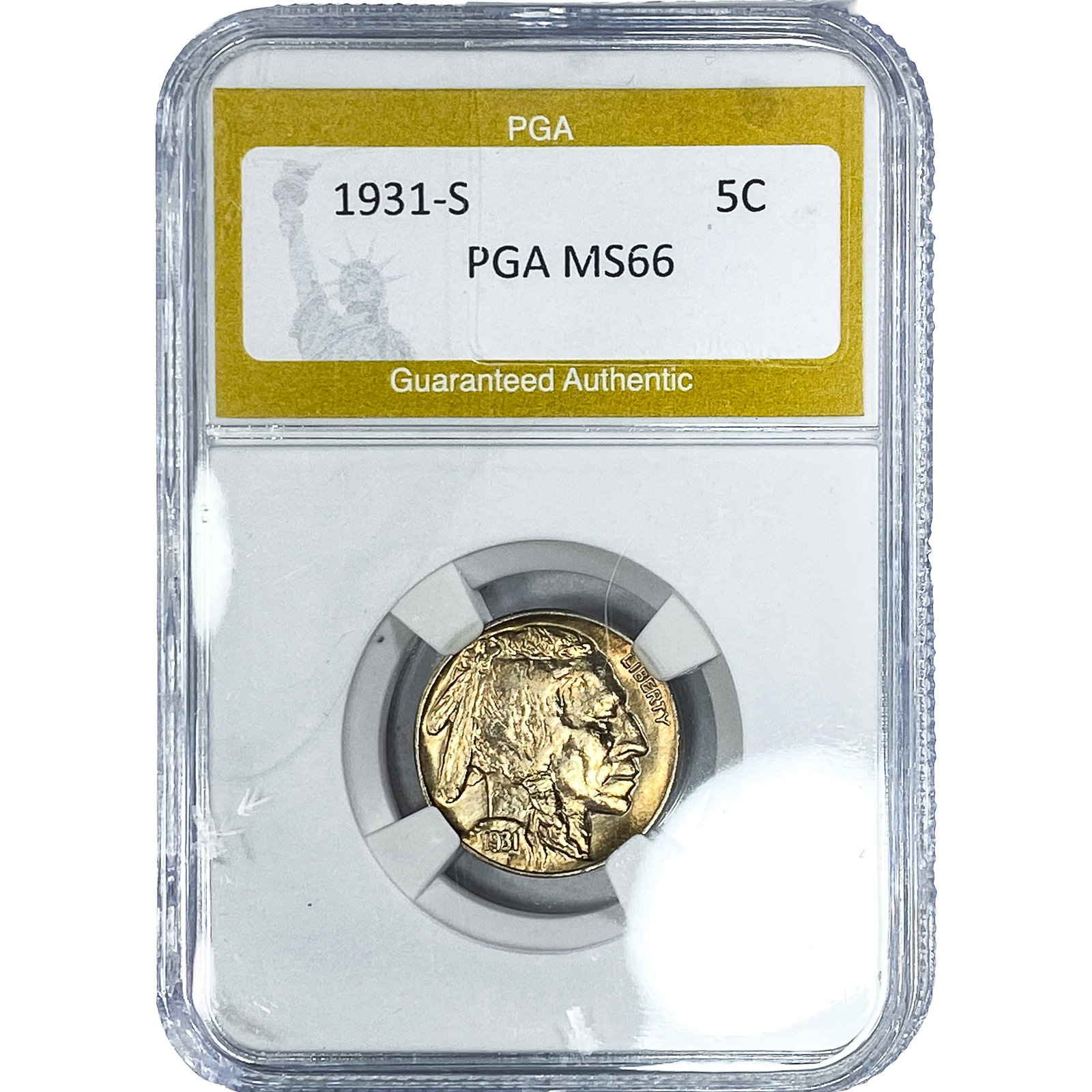 1931-S Buffalo Nickel PGA MS66 (1 of 2)