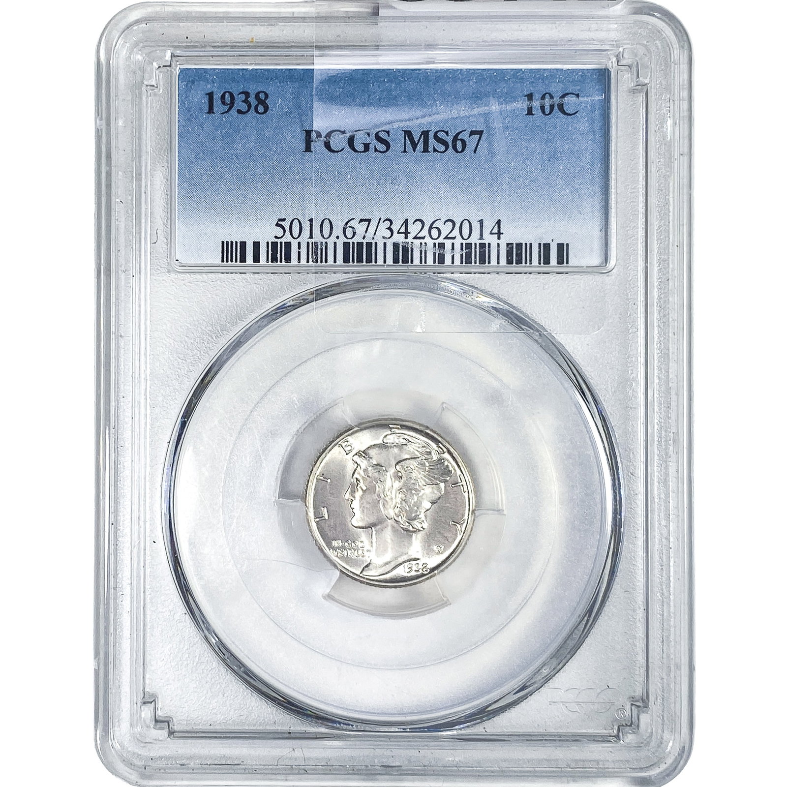 1938 Mercury Silver Dime PCGS MS67 (1 of 2)