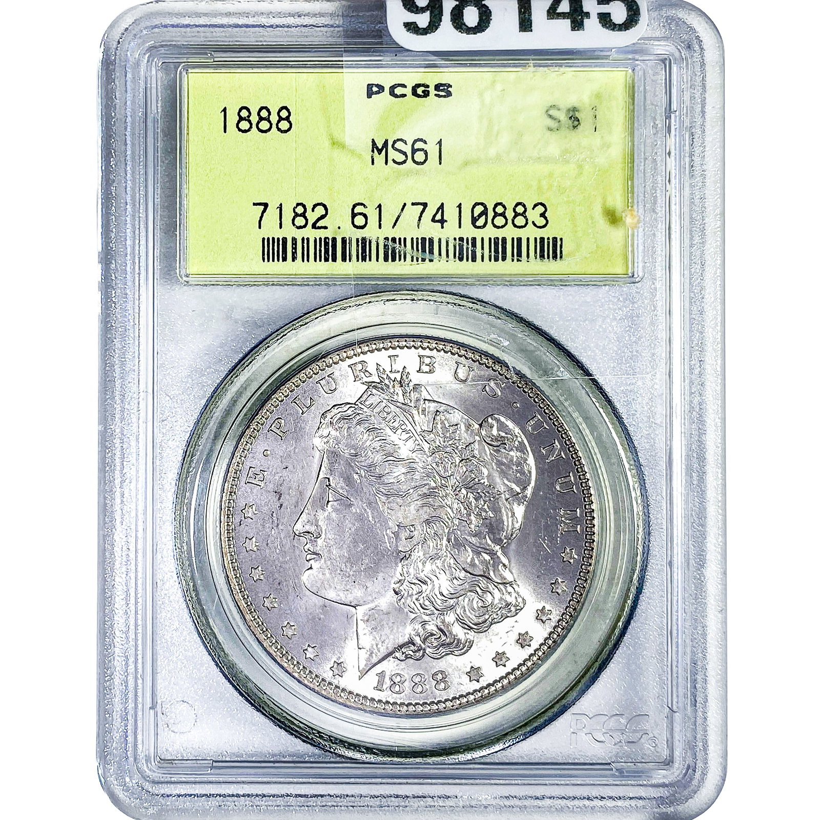 1888 Morgan Silver Dollar PCGS MS61: 1888 Morgan Silver Dollar PCGS MS61