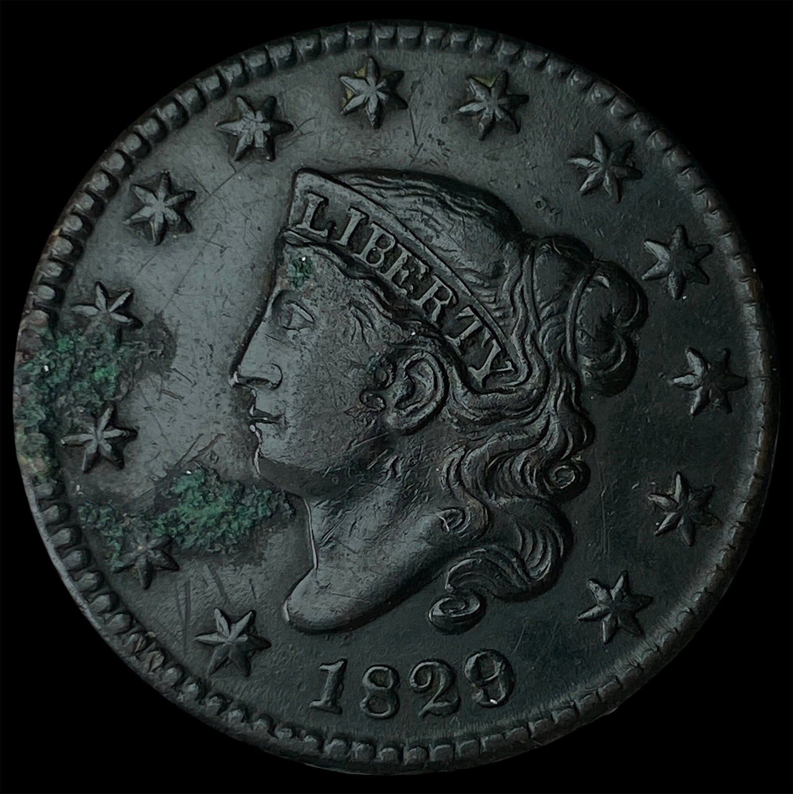 1829 Coronet Head Large Cent UNCIRCULATED (1 of 2)