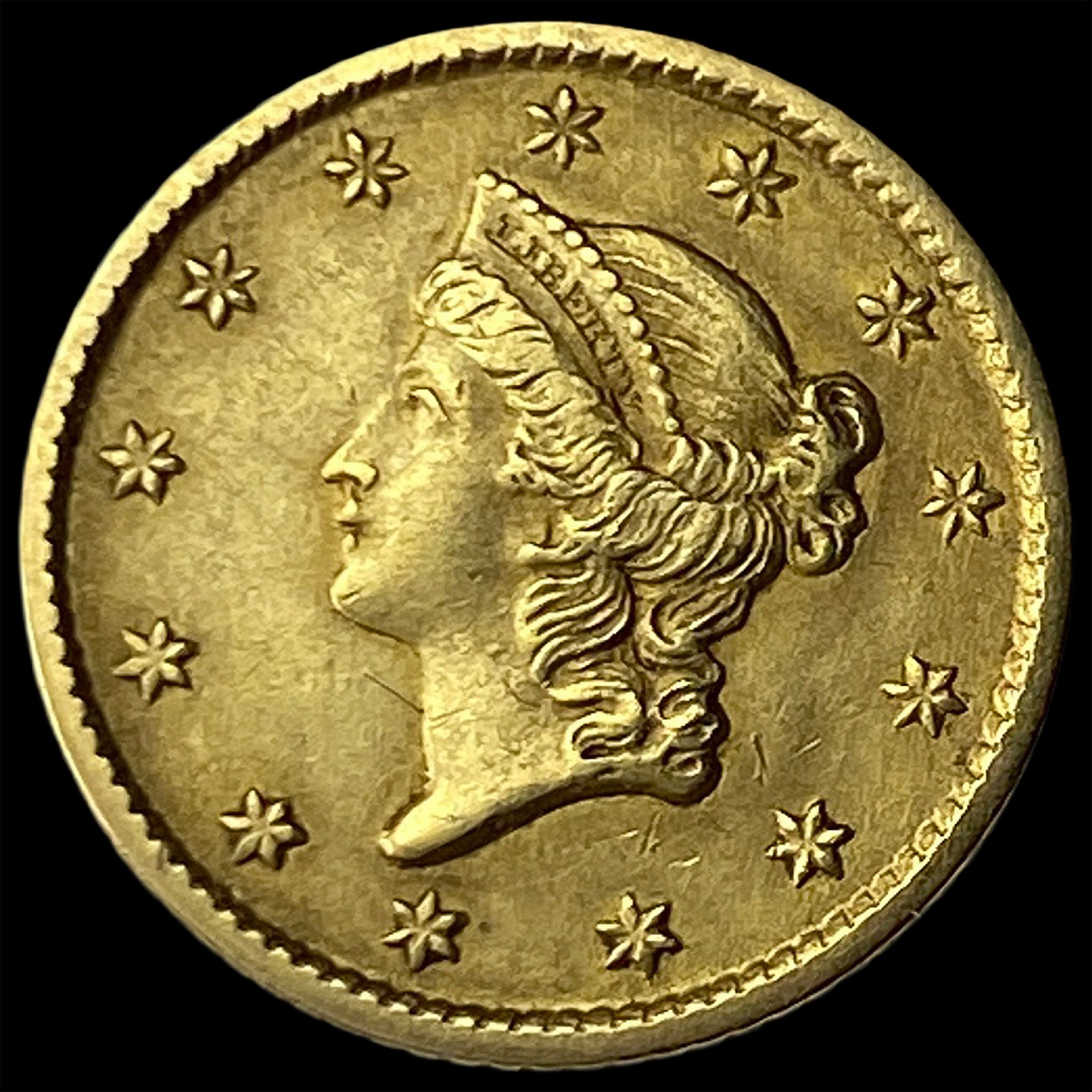 1853 Gold $1 Type 1 UNCIRCULATED: 1853 Gold $1 Type 1 UNCIRCULATED