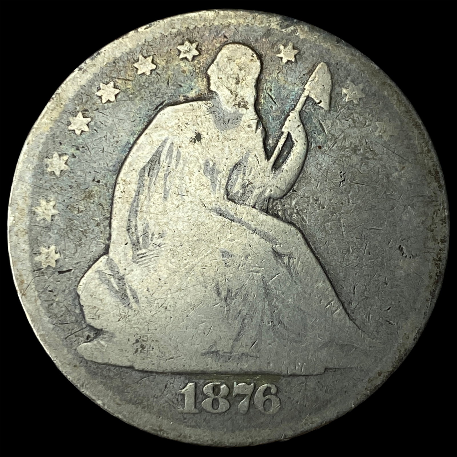 1876 Seated Liberty Half Dollar NICELY CIRCULATED