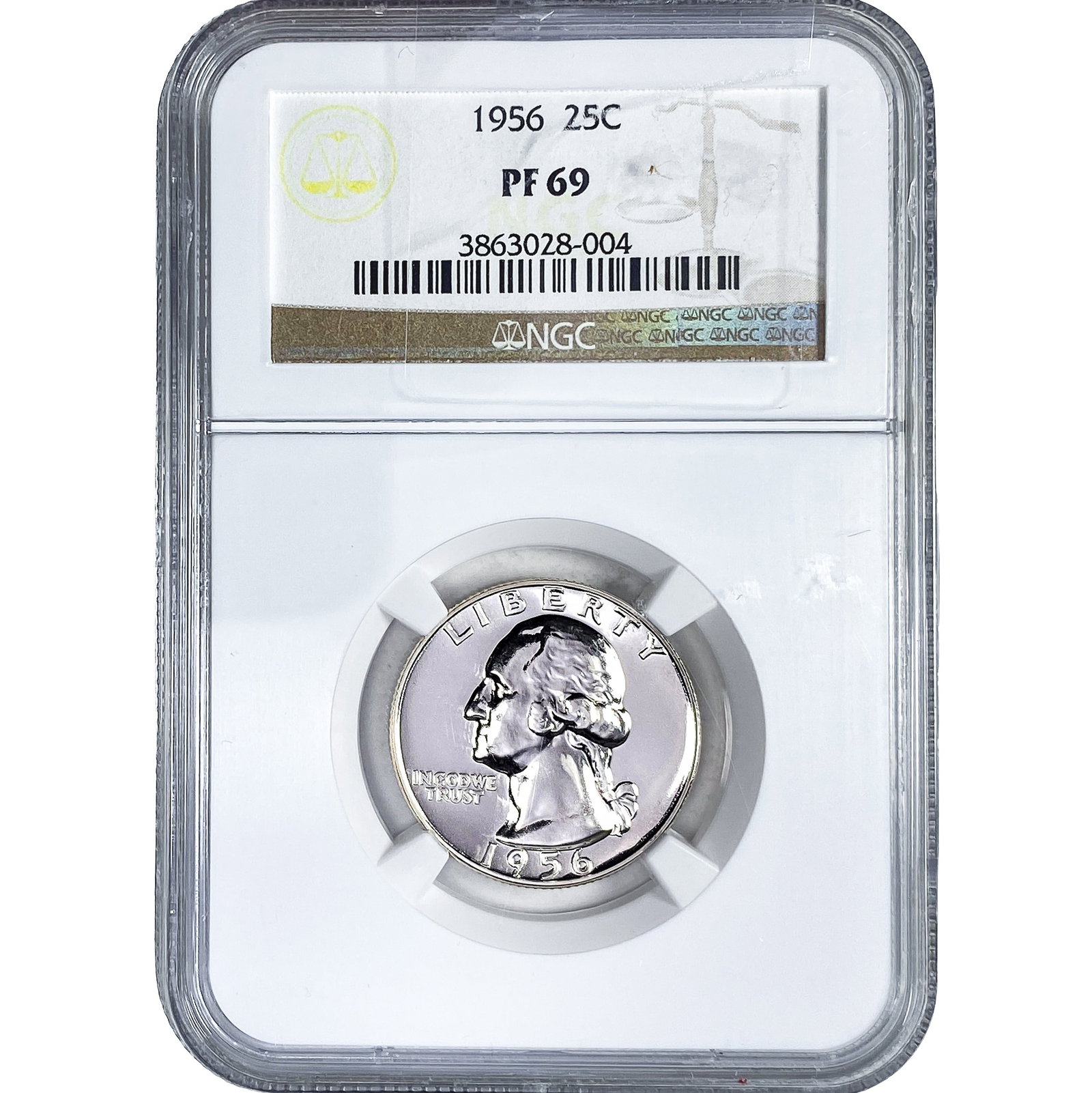 1956 Washington Silver Quarter NGC PF69: 1956 Washington Silver Quarter NGC PF69