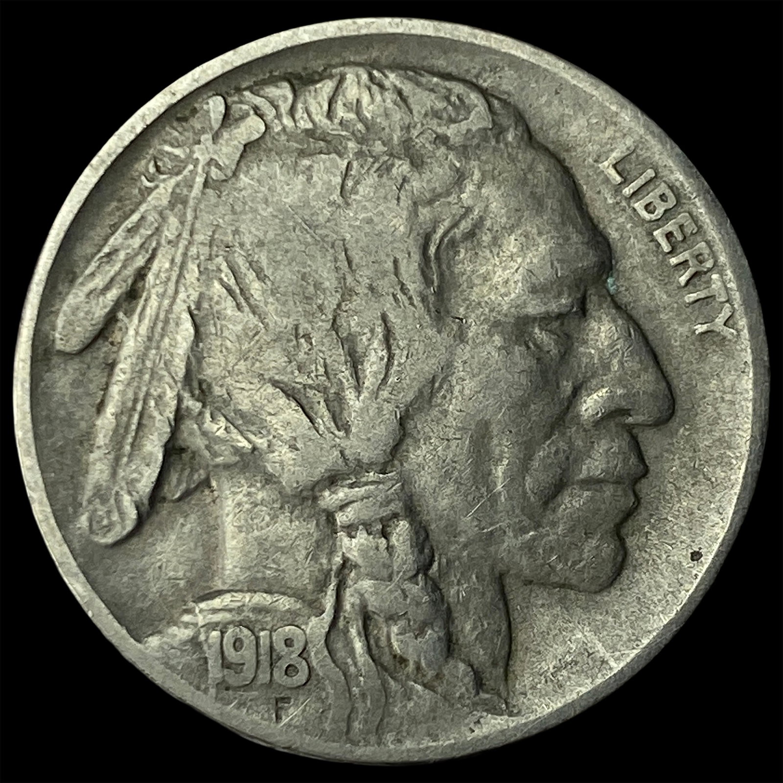 1918-D Buffalo Nickel CLOSELY UNCIRCULATED: 1918-D Buffalo Nickel CLOSELY UNCIRCULATED