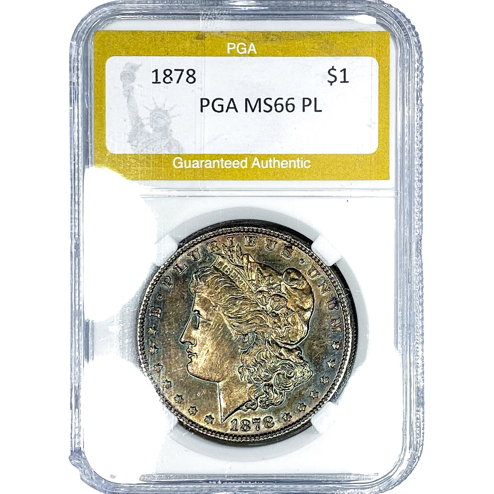 1878 Morgan Silver Dollar PGA MS66 PL: 1878 Morgan Silver Dollar PGA MS66 PL