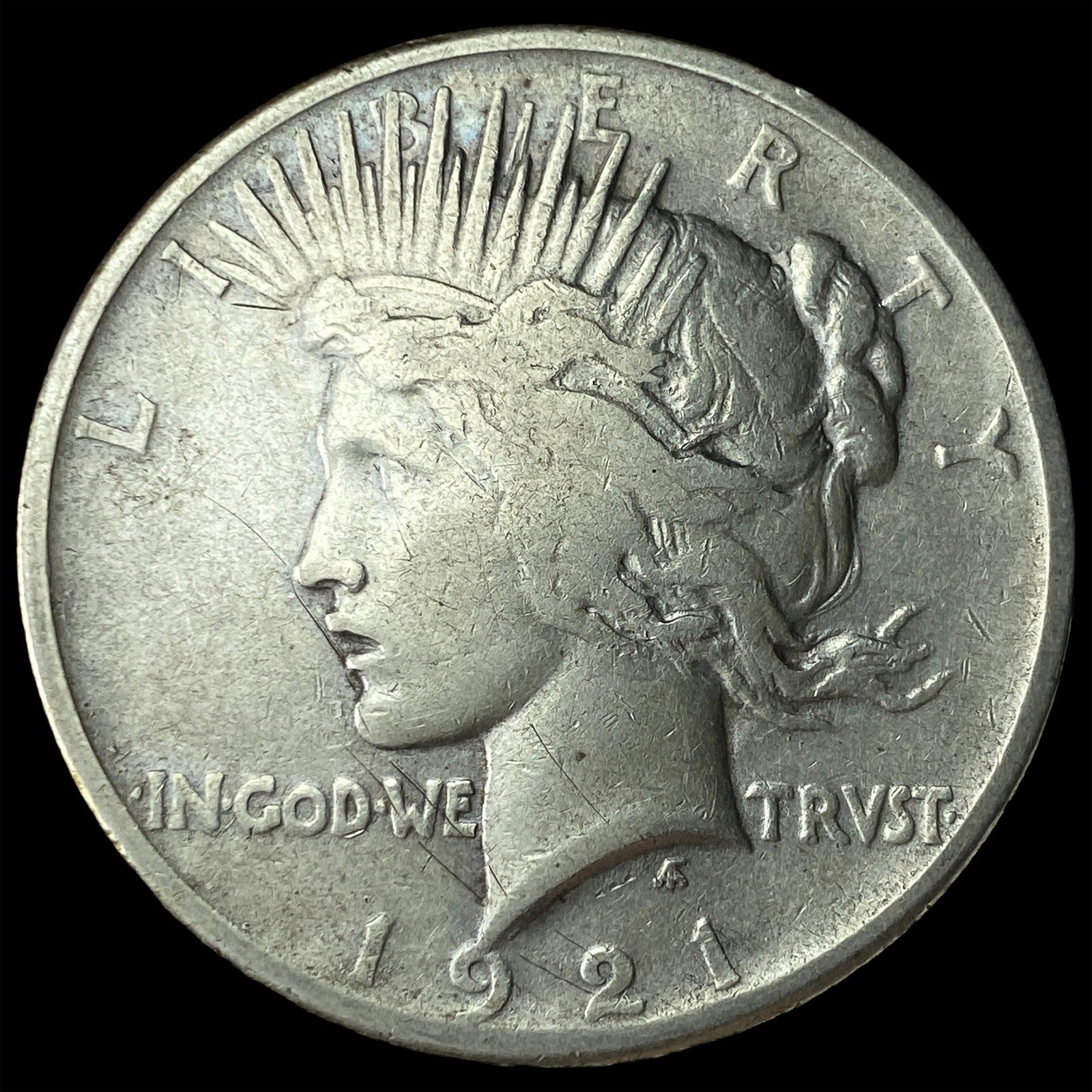 1921 Silver Peace Dollar LIGHTLY CIRCULATED