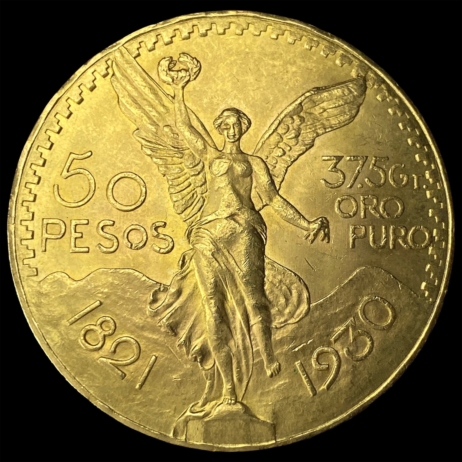 1930 Mexico Gold 50 Pesos UNCIRCULATED: 1930 Mexico Gold 50 Pesos UNCIRCULATED
