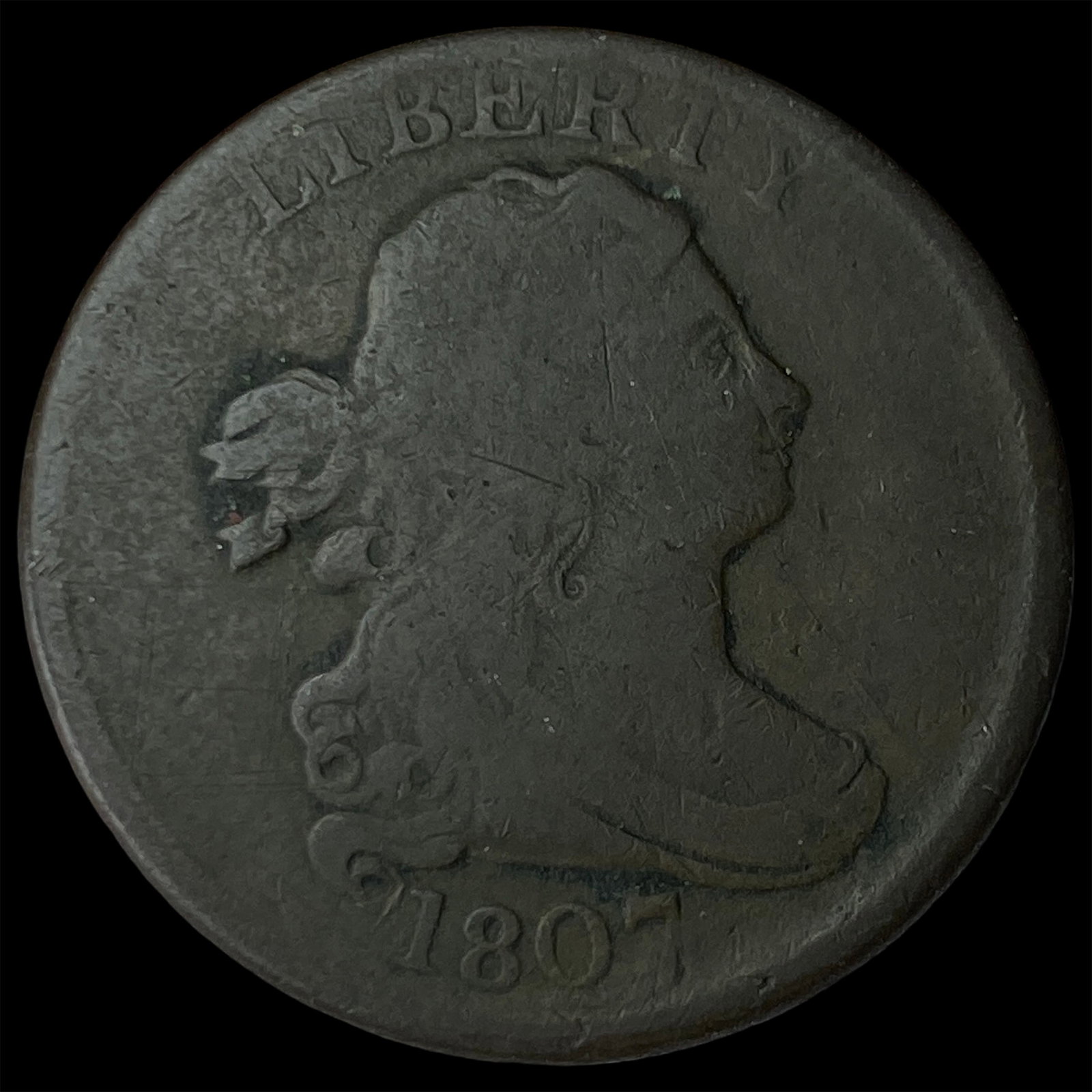 1807 Draped Bust Half Cent LIGHTLY CIRCULATED (1 of 2)