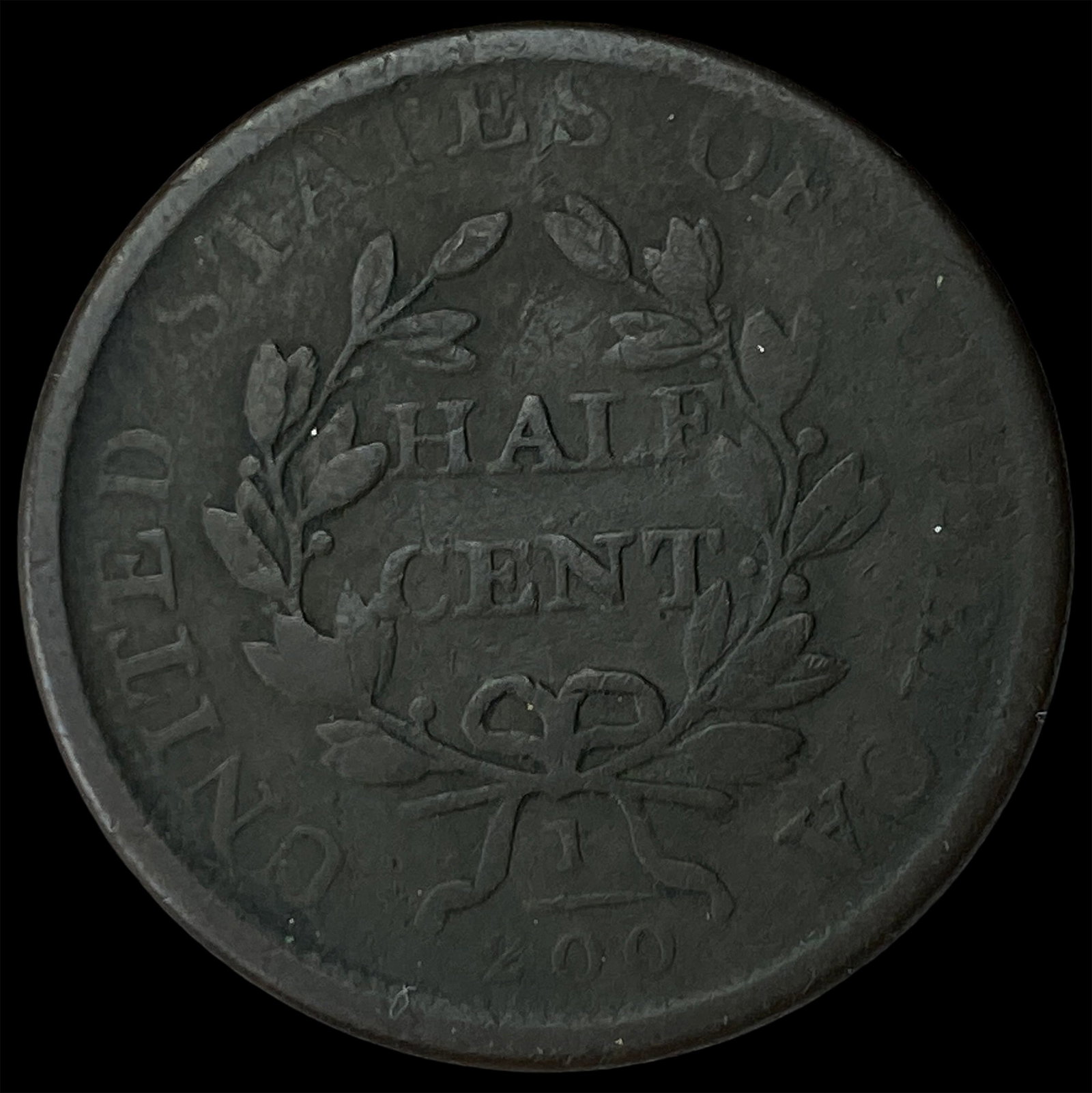 1807 Draped Bust Half Cent LIGHTLY CIRCULATED - 2