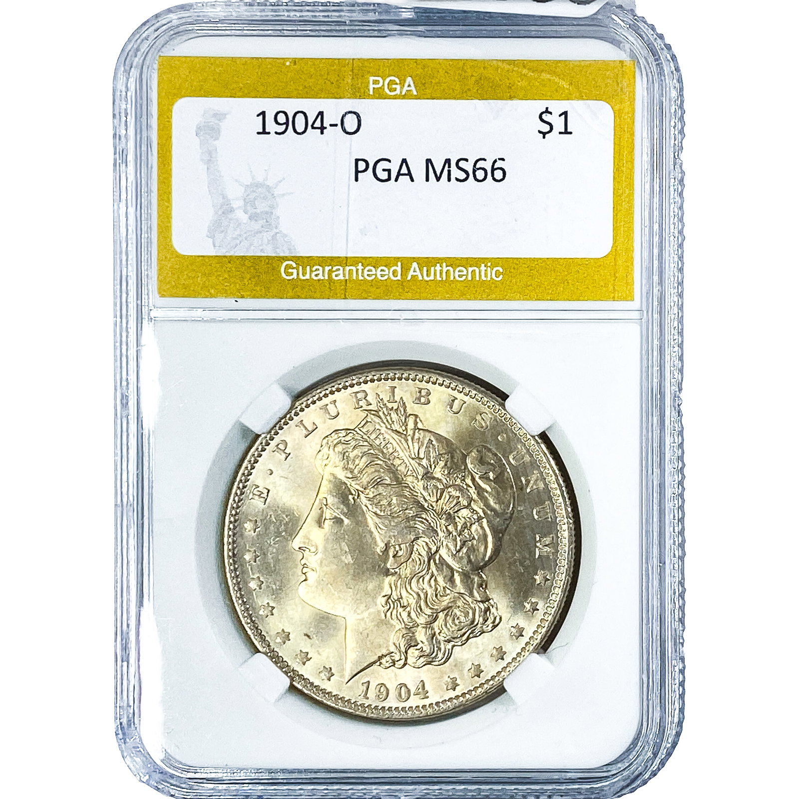 1904-O Morgan Silver Dollar PGA MS66: 1904-O Morgan Silver Dollar PGA MS66