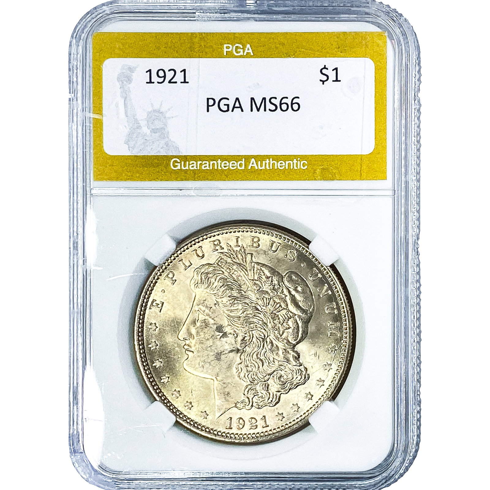 1921 Morgan Silver Dollar PGA MS64: 1921 Morgan Silver Dollar PGA MS64