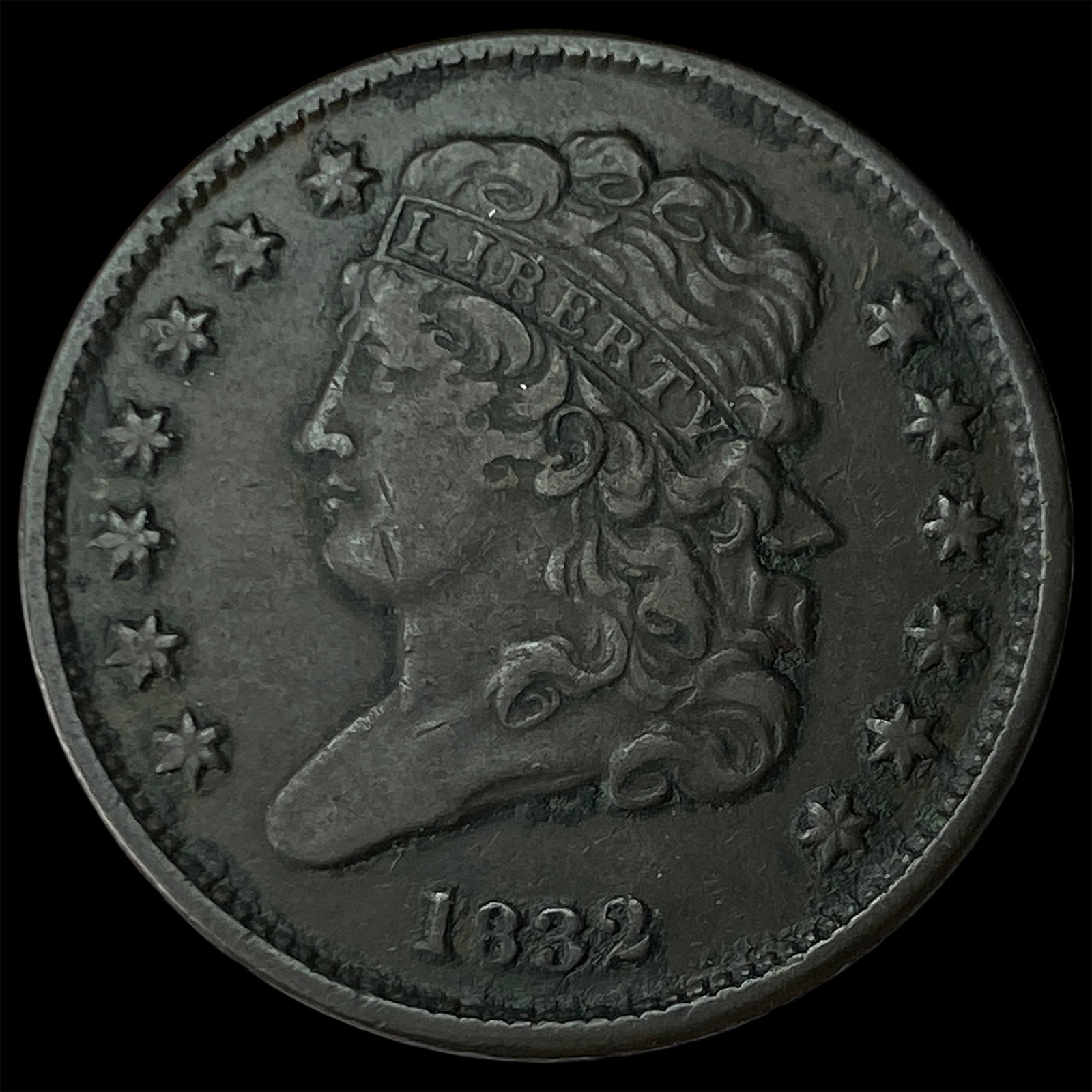 1832 Classic Head Half Cent UNCIRCULATED: 1832 Classic Head Half Cent UNCIRCULATED