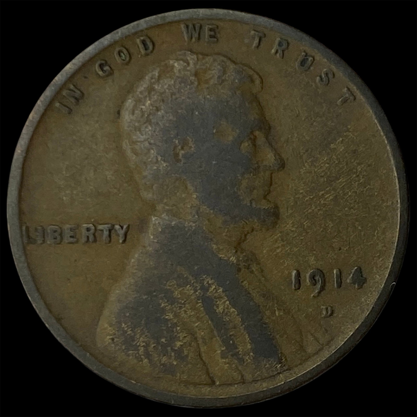 1914-D Lincoln Wheat Cent NEARLY UNCIRCULATED (1 of 2)