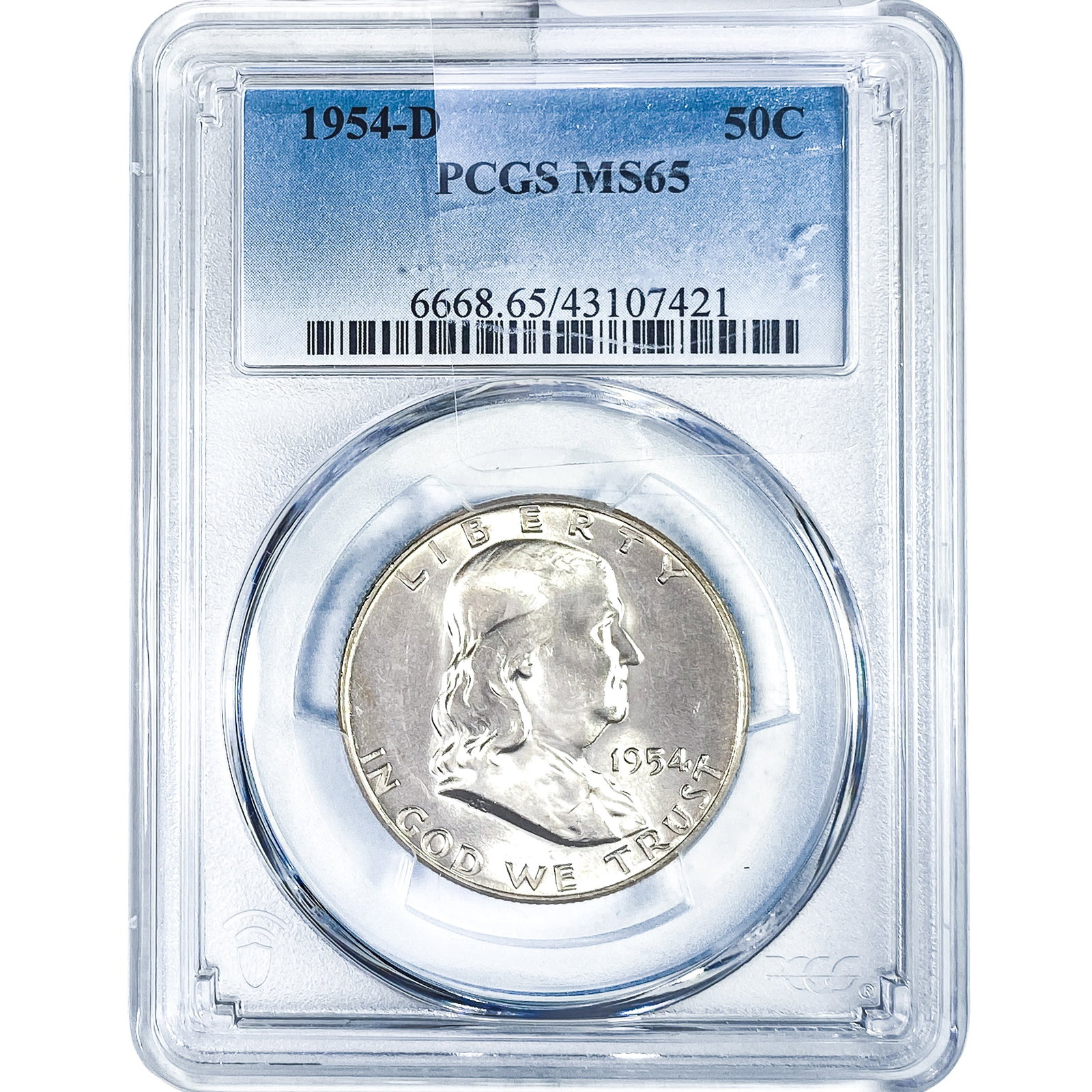 1954-D Franklin Half Dollar PCGS MS65 (1 of 2)