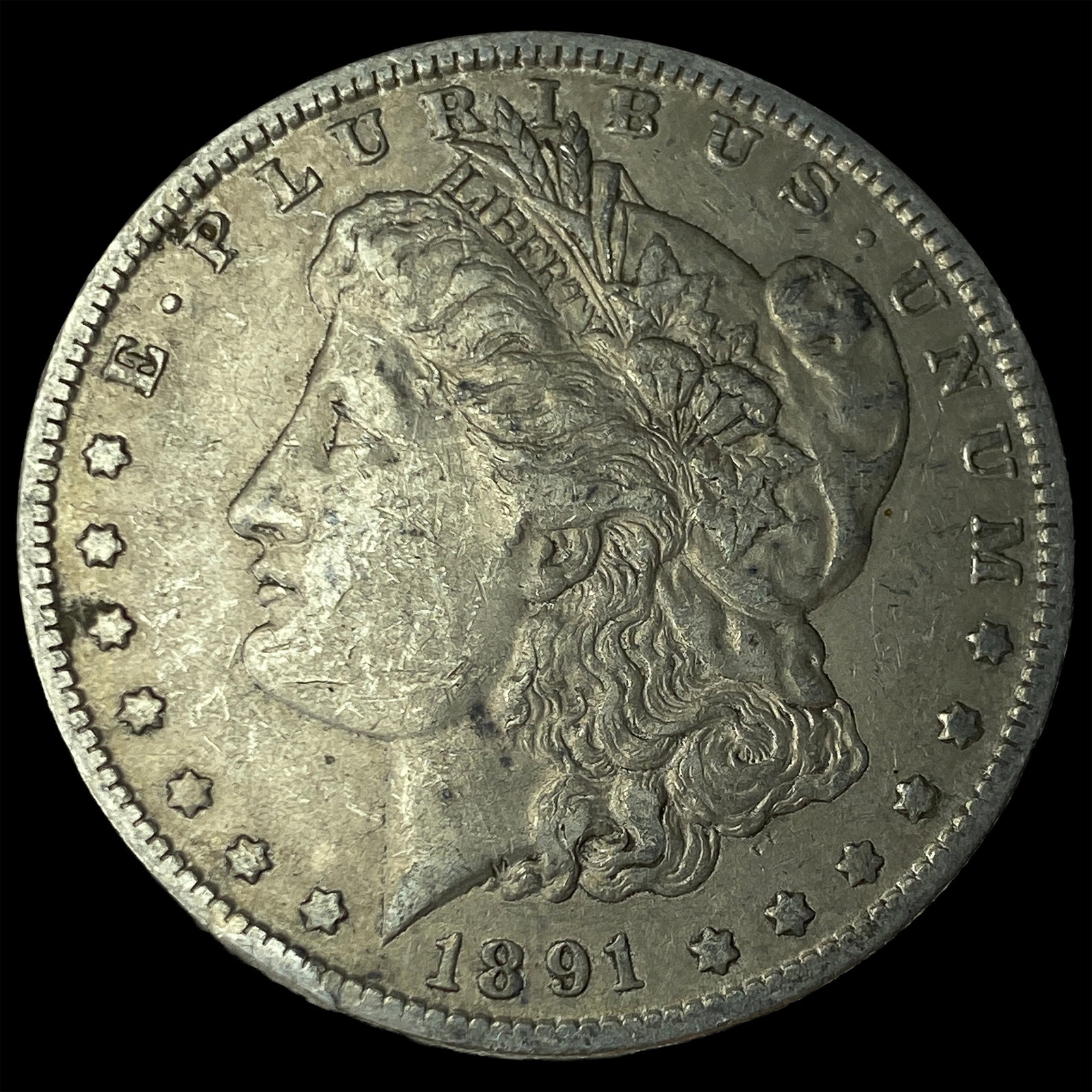 1891-O Silver Morgan Dollar NEARLY UNCIRCULATED: 1891-O Silver Morgan Dollar NEARLY UNCIRCULATED