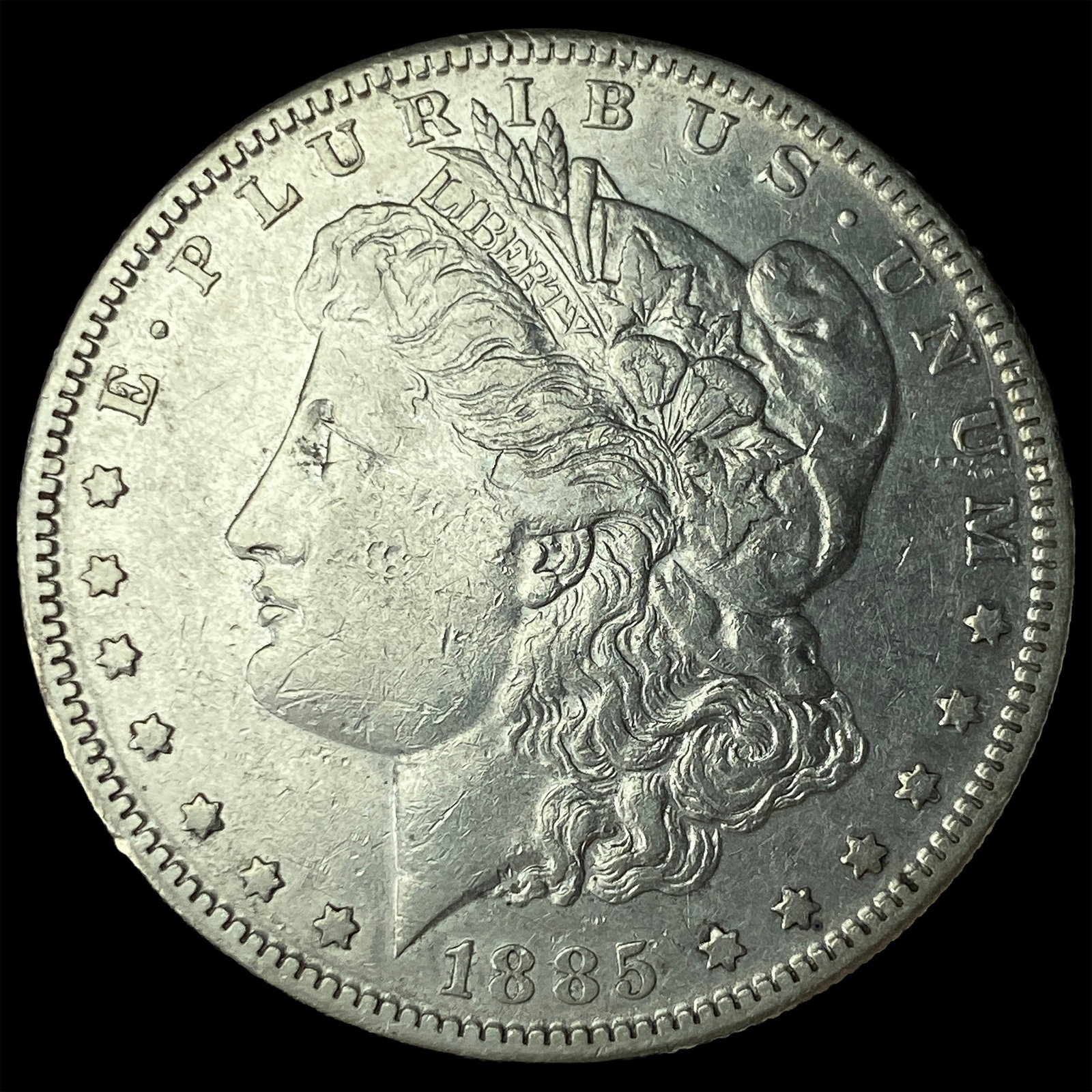 1885-S Silver Morgan Dollar NEARLY UNCIRCULATED (1 of 2)