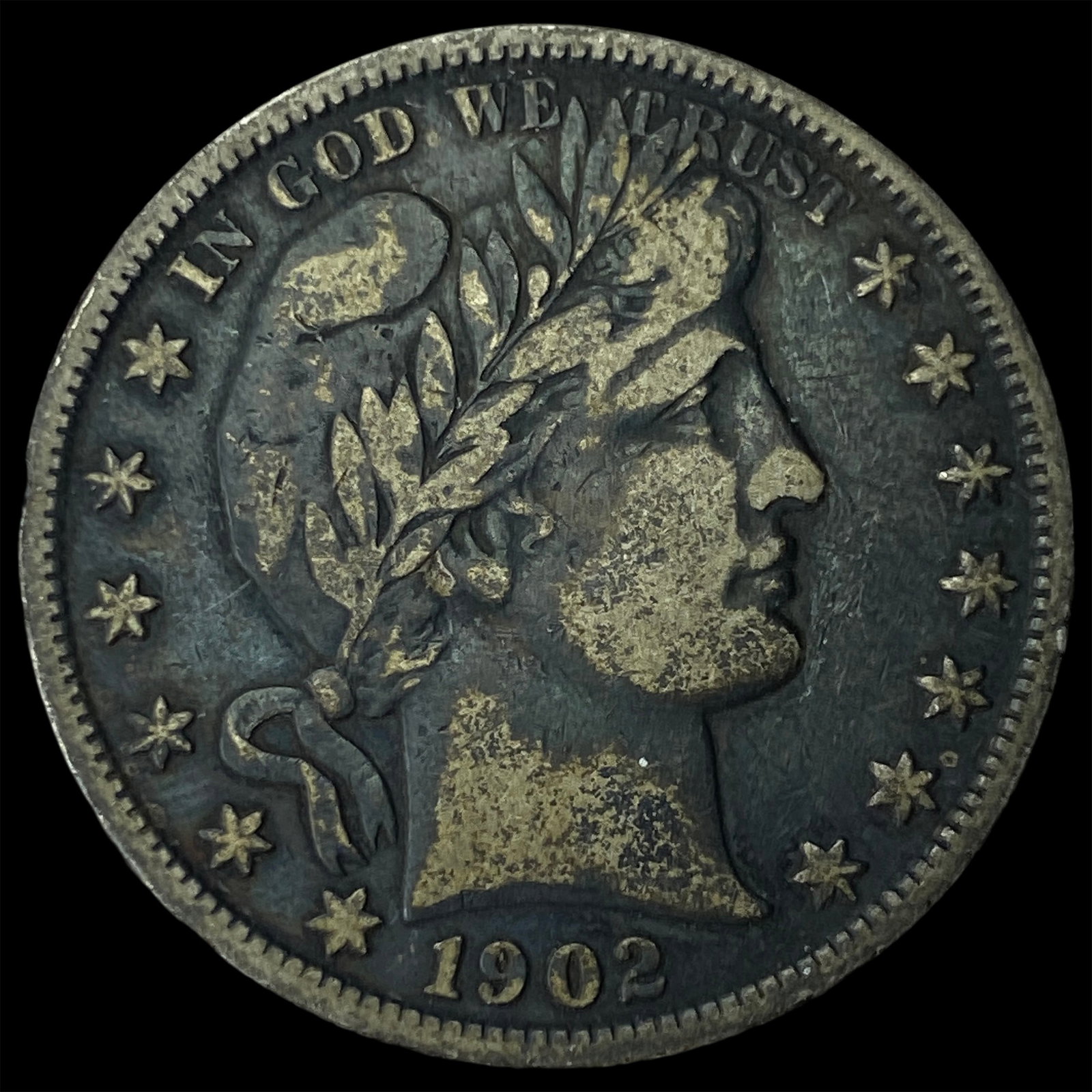 1902 Barber Half Dollar LIGHTLY CIRCULATED: 1902 Barber Half Dollar LIGHTLY CIRCULATED