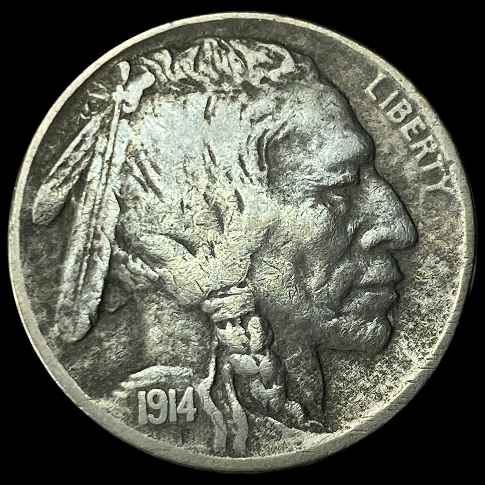 1914-D Buffalo Nickel LIGHTLY CIRCULATED: 1914-D Buffalo Nickel LIGHTLY CIRCULATED
