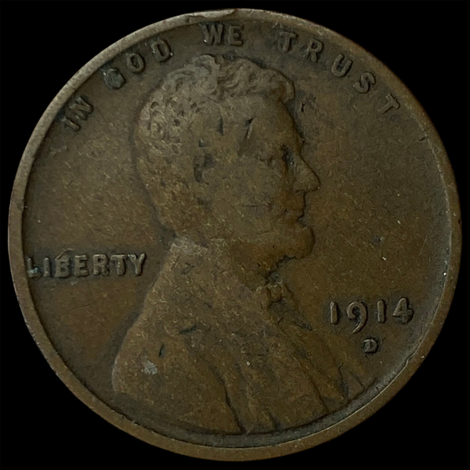1914-D Lincoln Wheat Cent CLOSELY UNCIRCULATED (1 of 2)