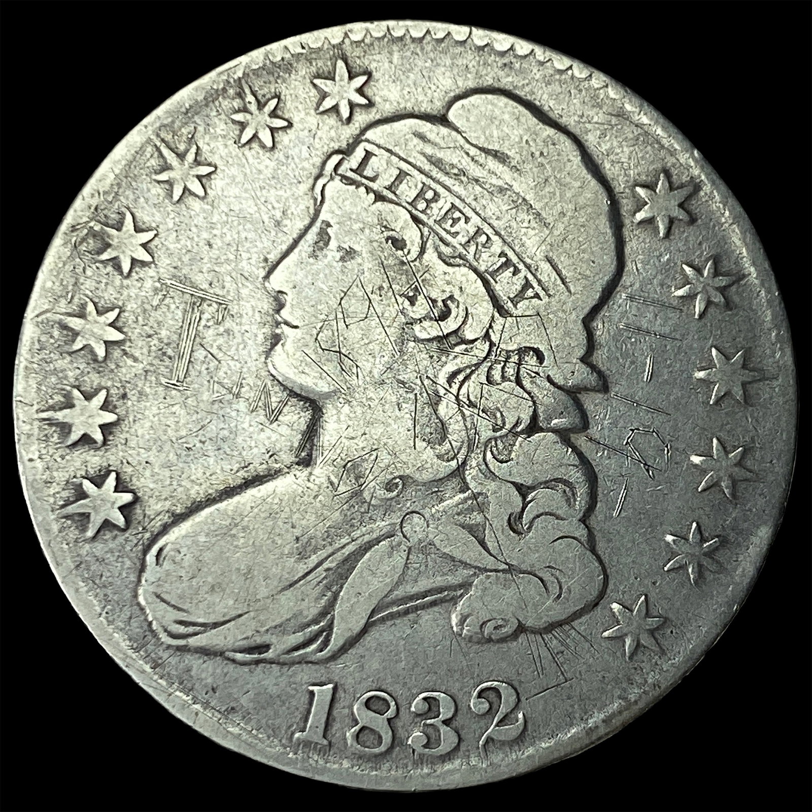 1832 Capped Bust Half Dollar LIGHTLY CIRCULATED (1 of 2)