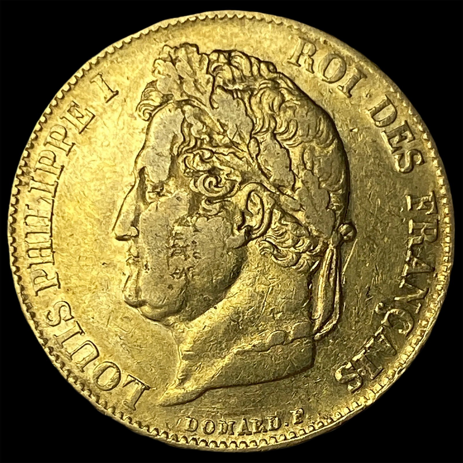 1840-A Gold 20 Francs Louis Philippe I CLOSELY UNCIRCULATED (1 of 2)