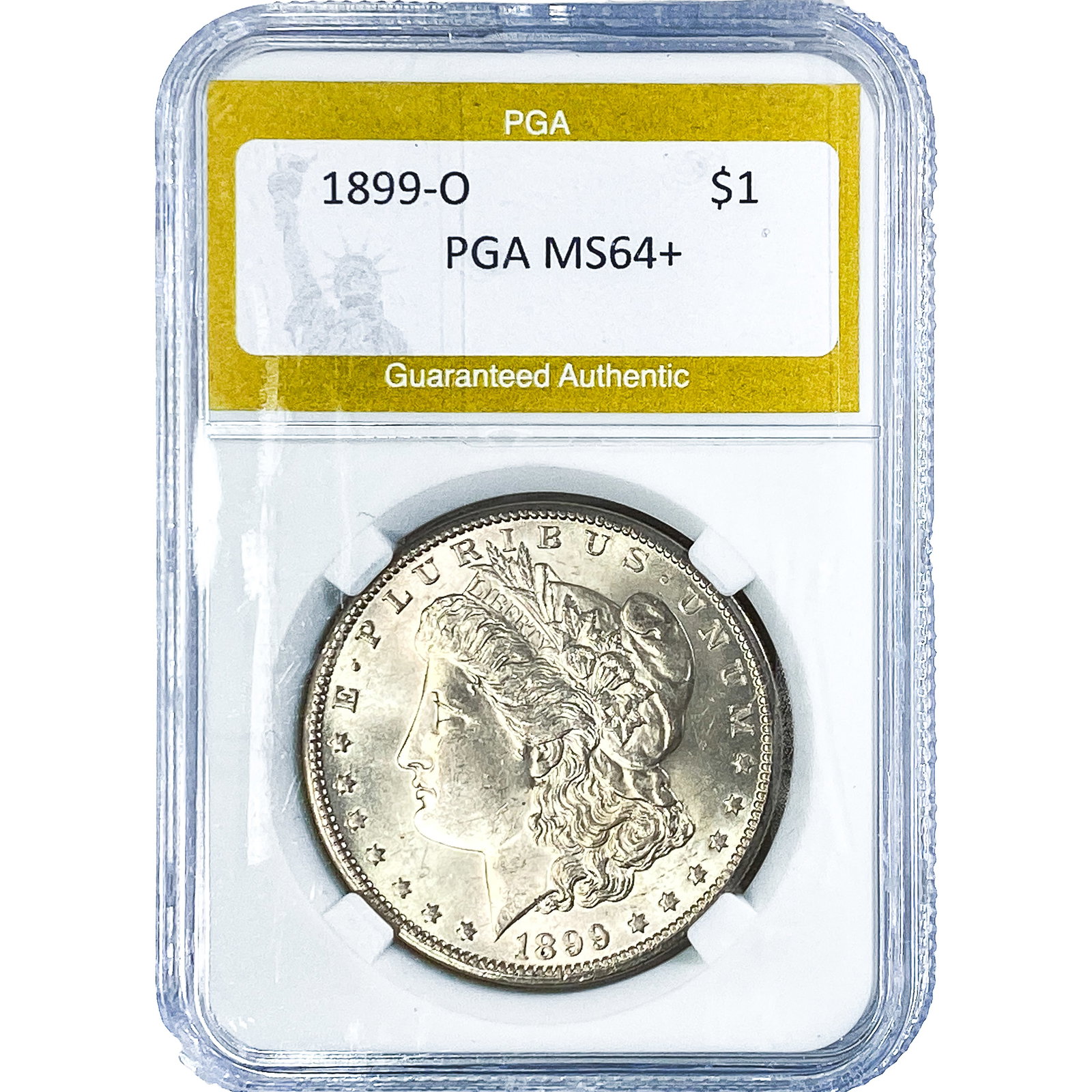 1899-O Morgan Silver Dollar PGA MS64+: 1899-O Morgan Silver Dollar PGA MS64+