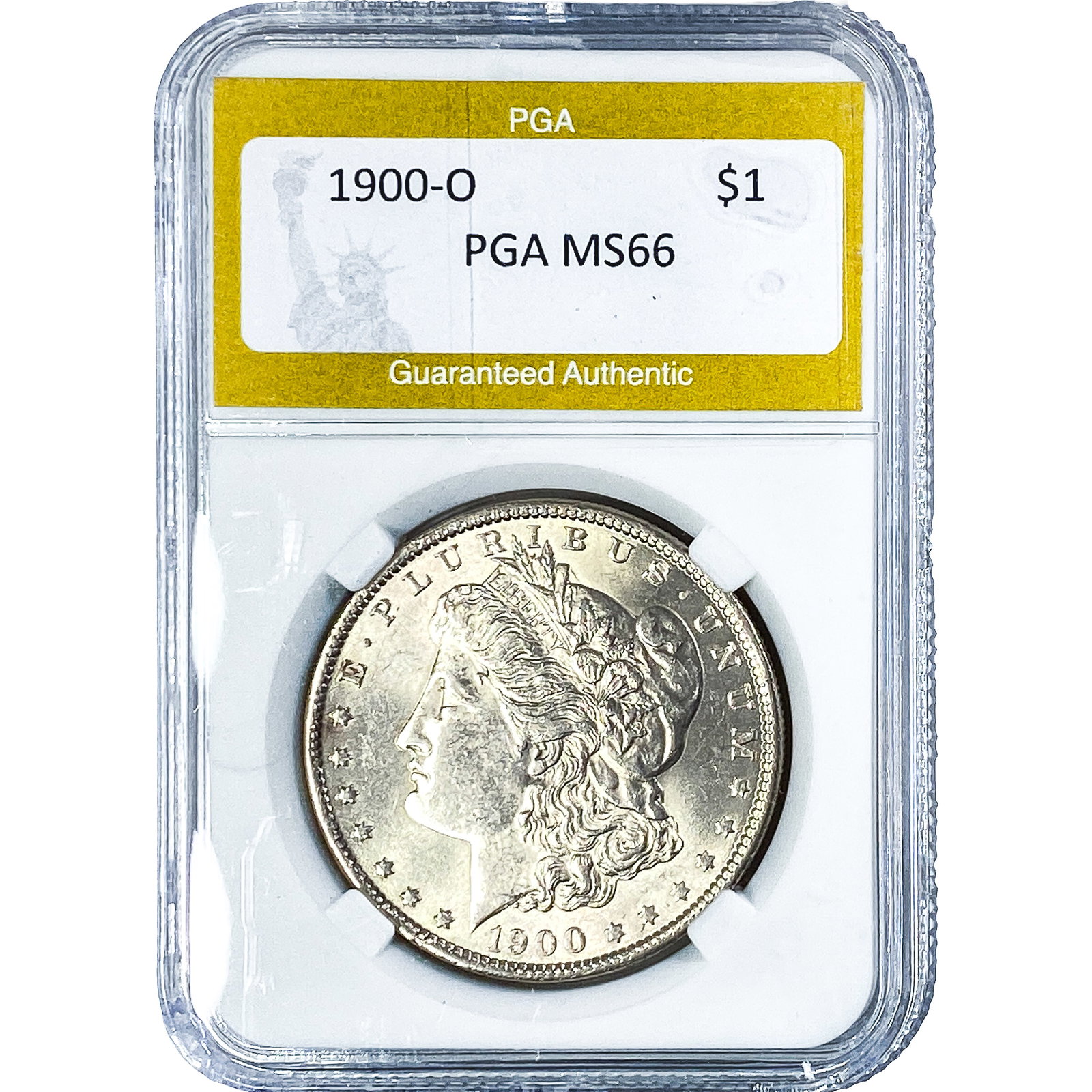 1900-O Morgan Silver Dollar PGA MS66: 1900-O Morgan Silver Dollar PGA MS66
