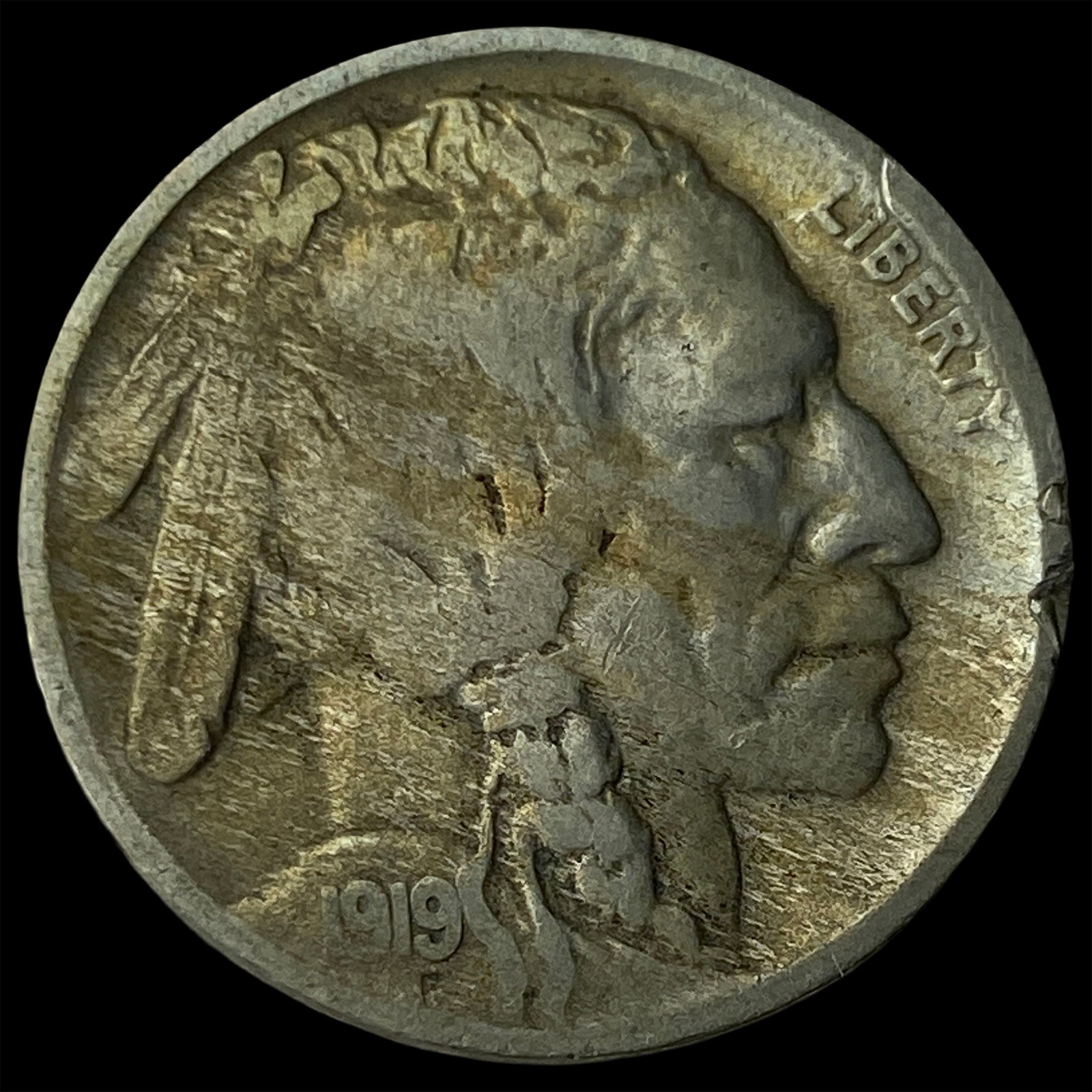 1919-D Buffalo Nickel NEARLY UNCIRCULATED: 1919-D Buffalo Nickel NEARLY UNCIRCULATED