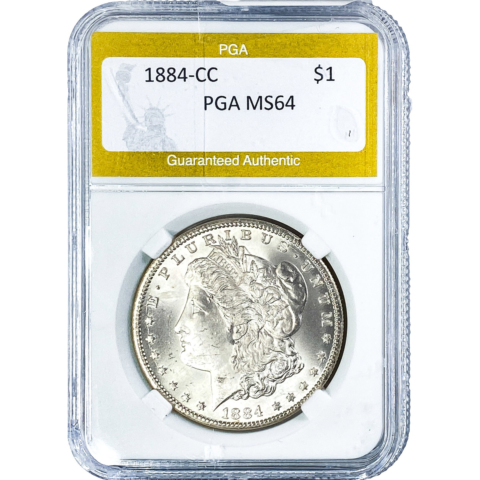 1884-CC Morgan Silver Dollar PGA MS64