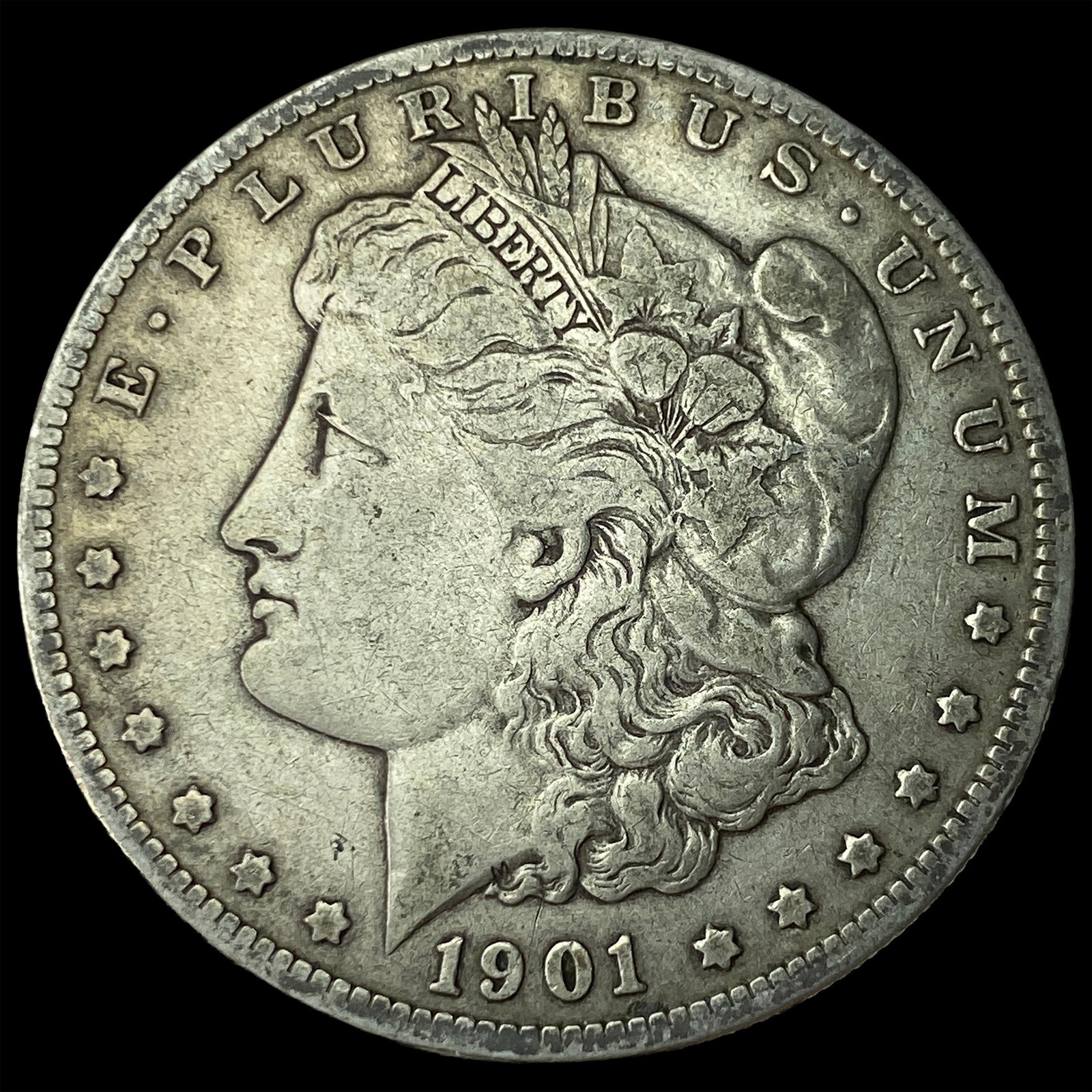 1901-S Silver Morgan Dollar LIGHTLY CIRCULATED: 1901-S Silver Morgan Dollar LIGHTLY CIRCULATED