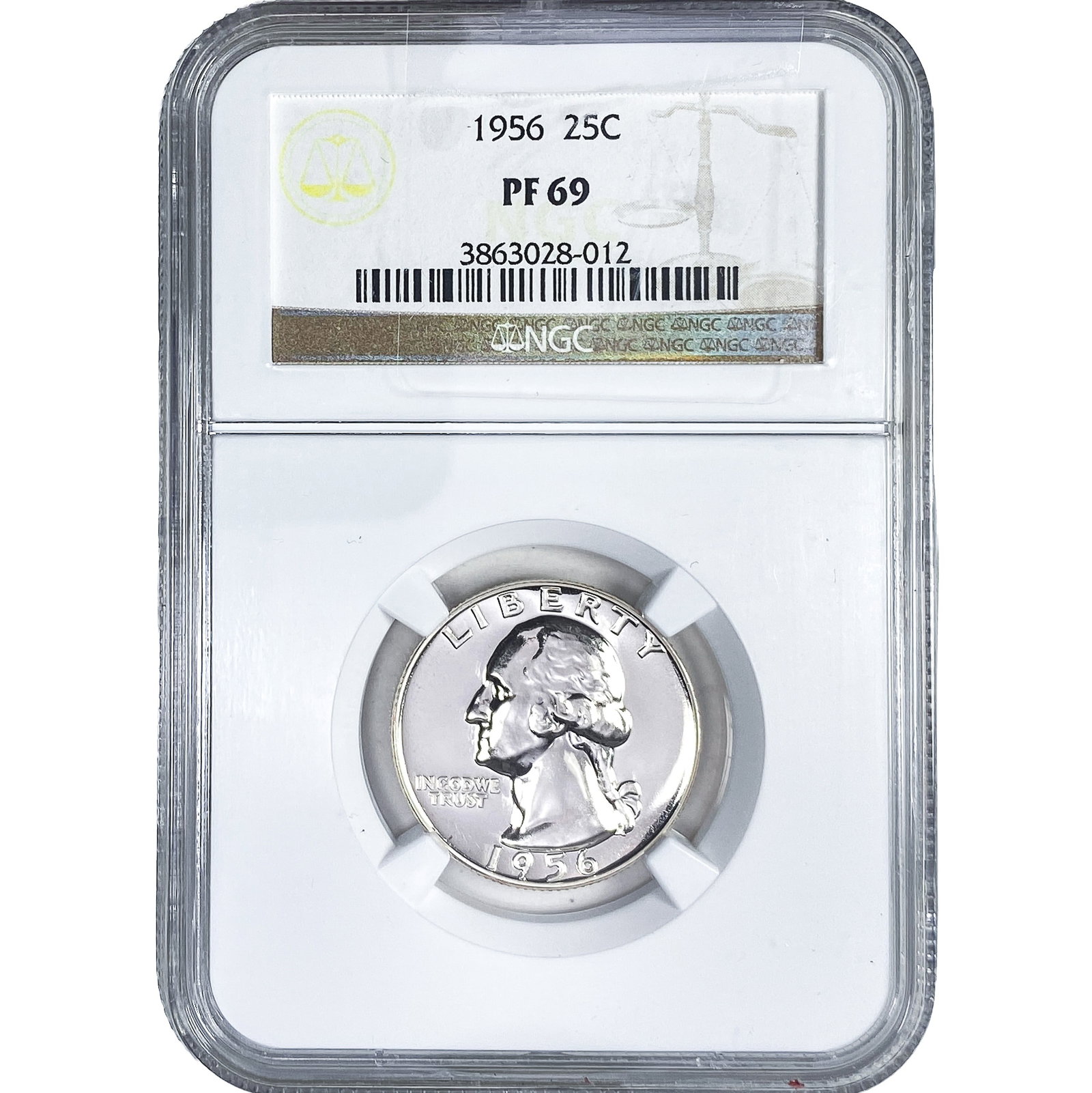 1956 Washington Silver Quarter NGC PF69: 1956 Washington Silver Quarter NGC PF69