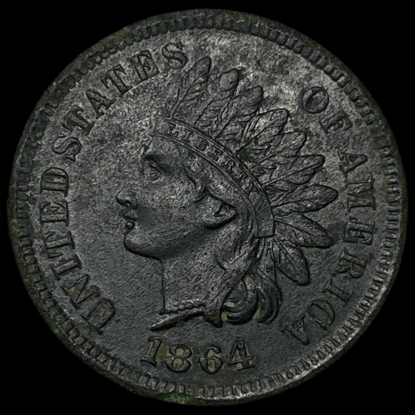 1864 Bronze Indian Head Cent NEARLY UNCIRCULATED: 1864 Bronze Indian Head Cent NEARLY UNCIRCULATED