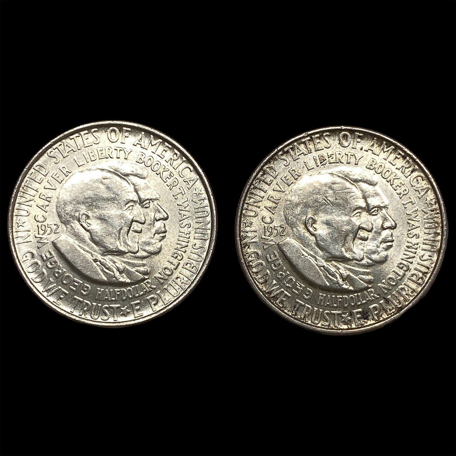 1952 Silver Half Dollar Booker T. Washington-Carver UNCIRCULATED (1 of 2)