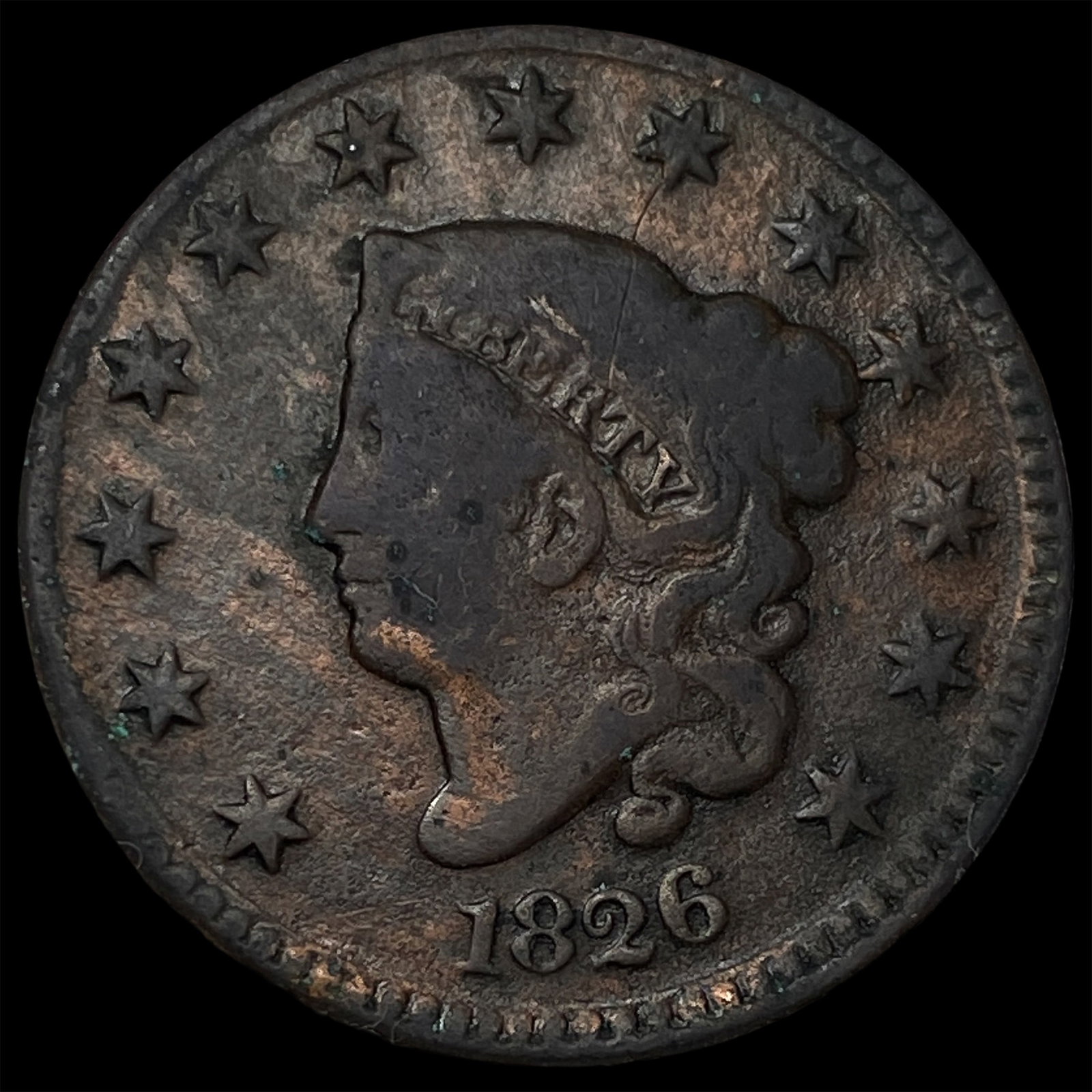 1826 Large Cent LIGHTLY CIRCULATED (1 of 2)