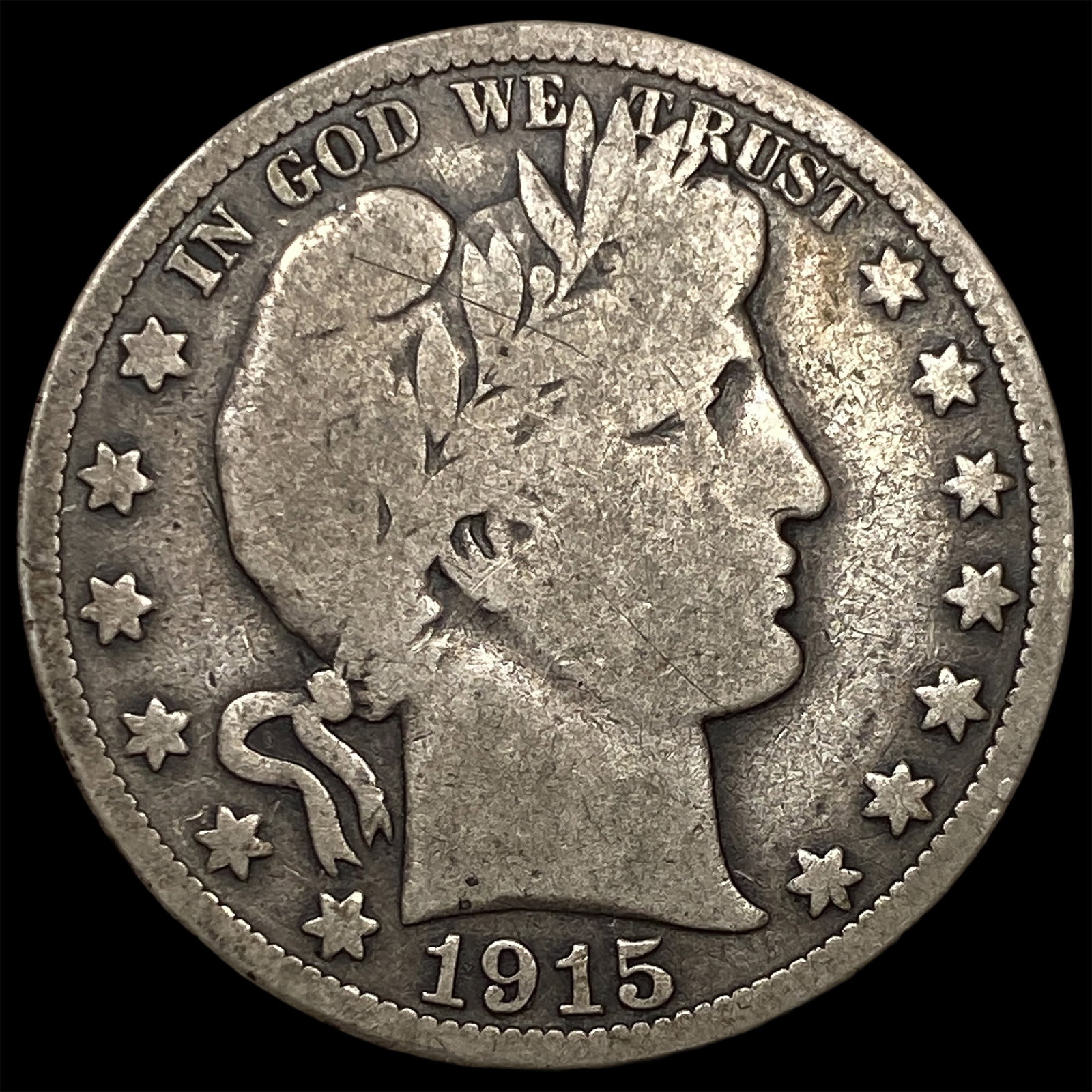 1915 Barber Half Dollar LIGHTLY CIRCULATED: 1915 Barber Half Dollar LIGHTLY CIRCULATED