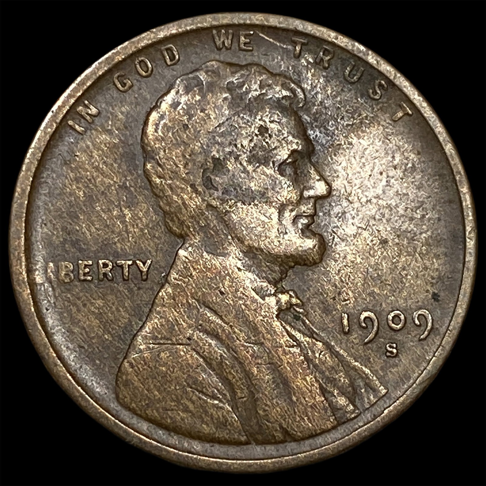 1909-S Lincoln Wheat Cent CLOSELY UNCIRCULATED (1 of 2)
