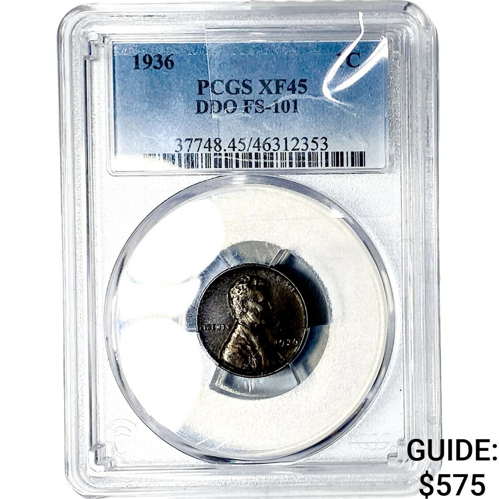 1936 Wheat Cent PCGS XF45 DDO FS-101 (1 of 2)